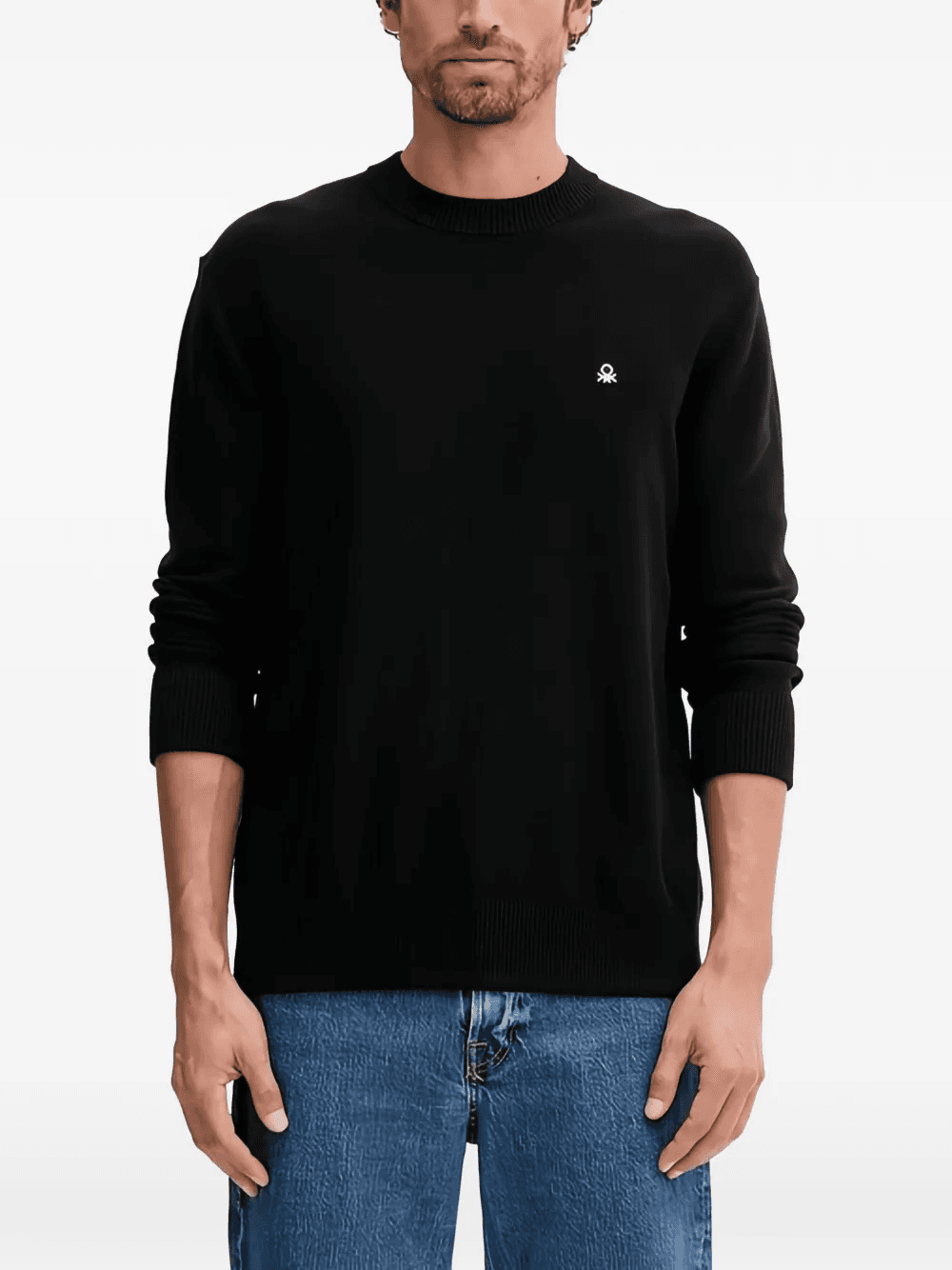 knitted logo jumper - Image 1