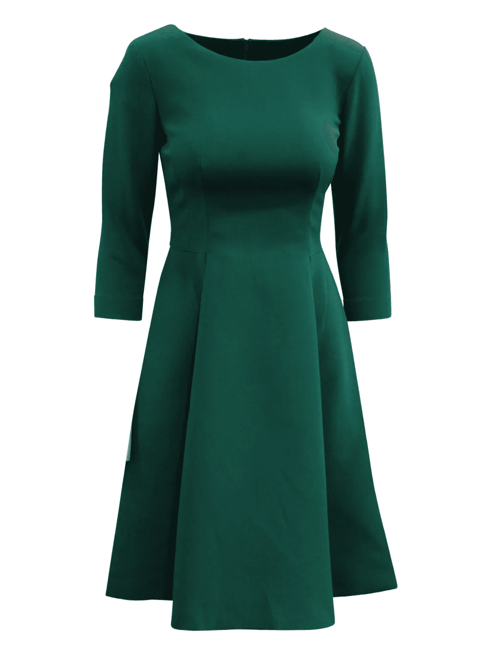 long-sleeve flared dress - Image 1
