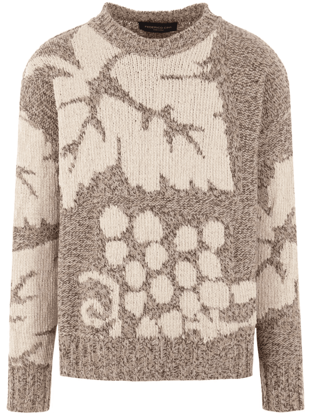 Grape intarsia-knit jumper - Image 1