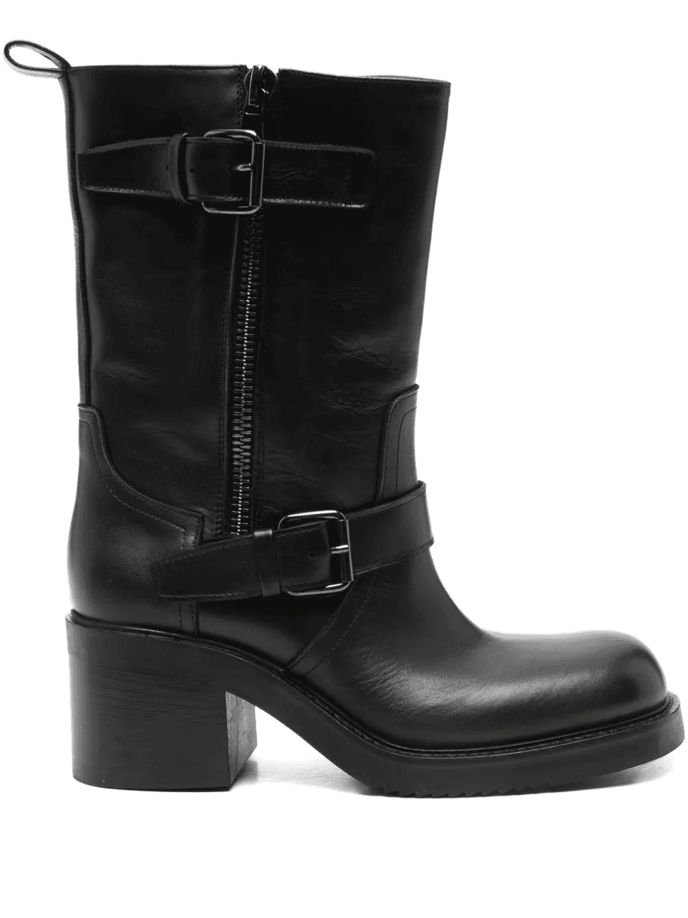 leather zip boots - Image 1
