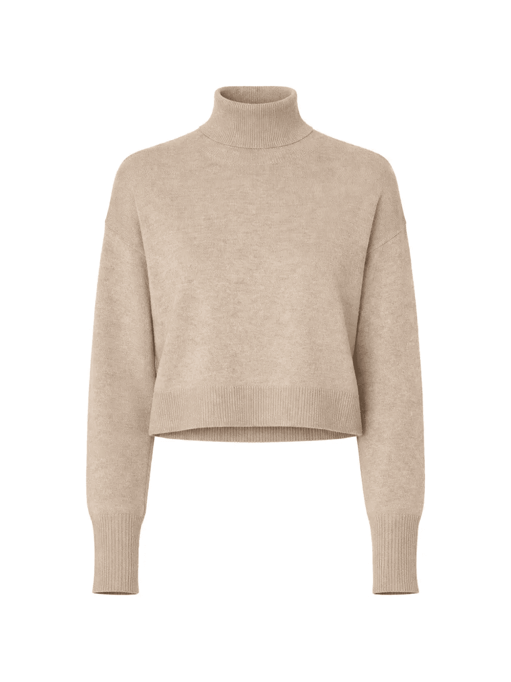 turtleneck ribbed cardigan - Image 1