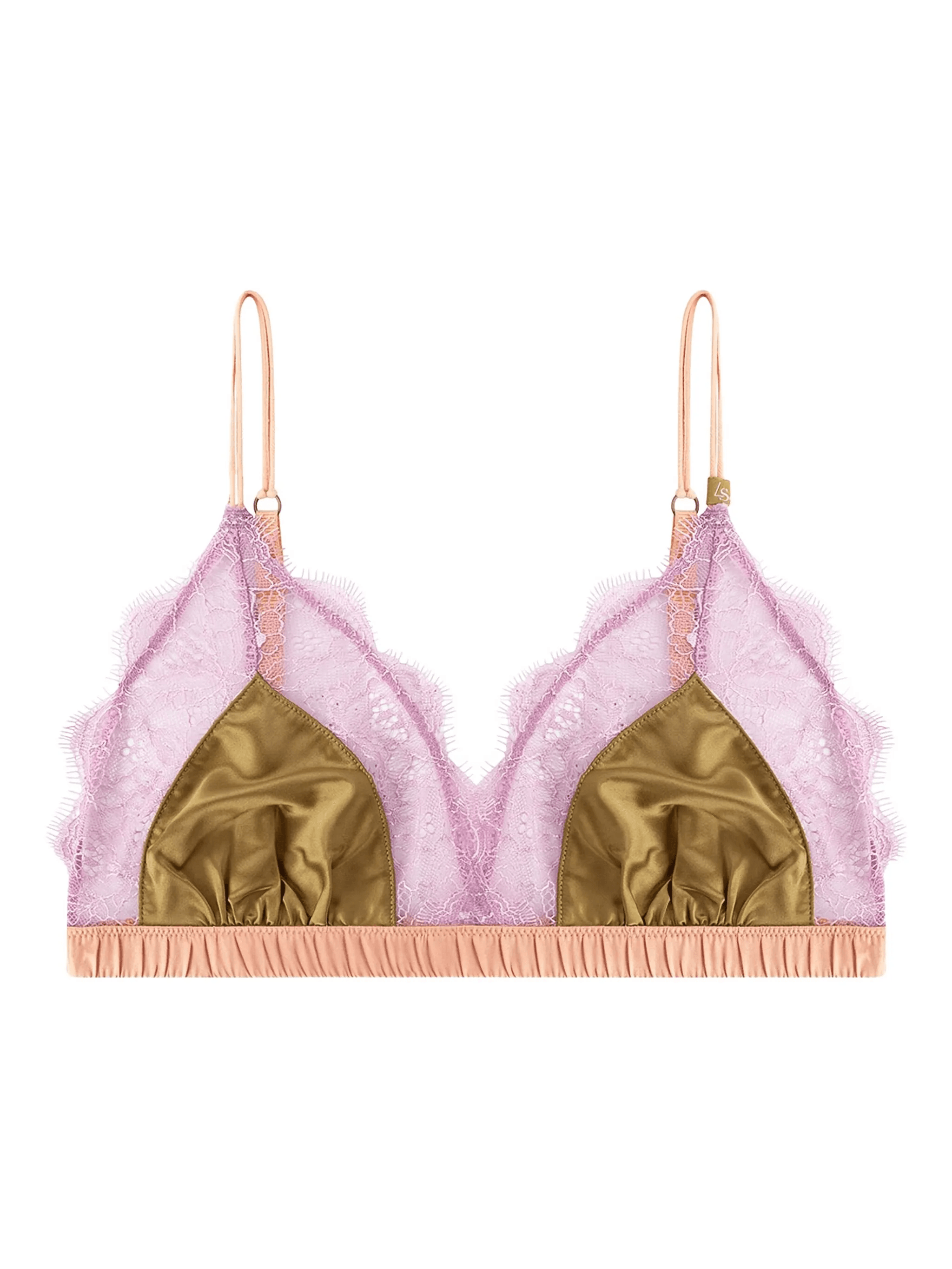 lace-trimmed bra - Image 1