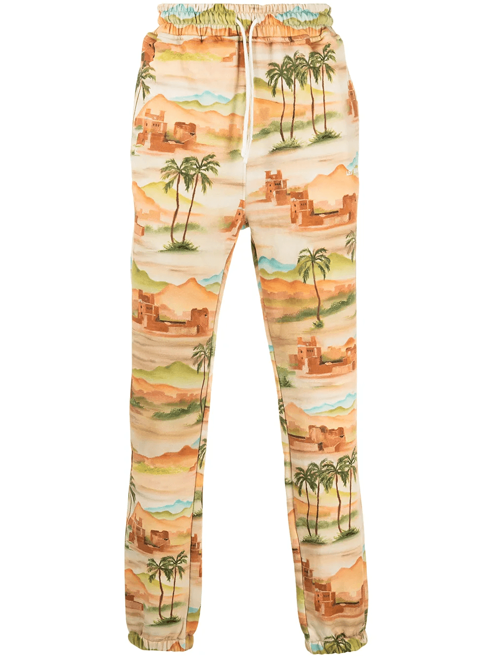 landscape-print cotton joggers - Image 1