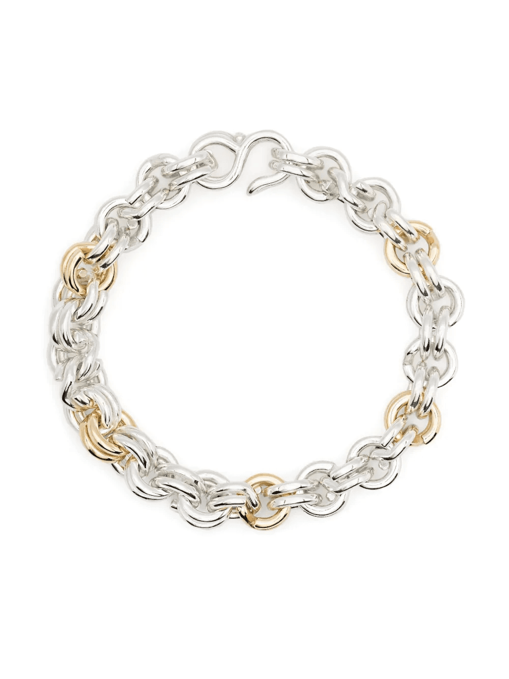 14K yellow gold two-tone bracelet - Image 1