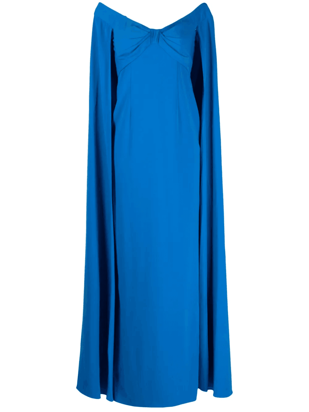 off-shoulder cape-detail gown - Image 1