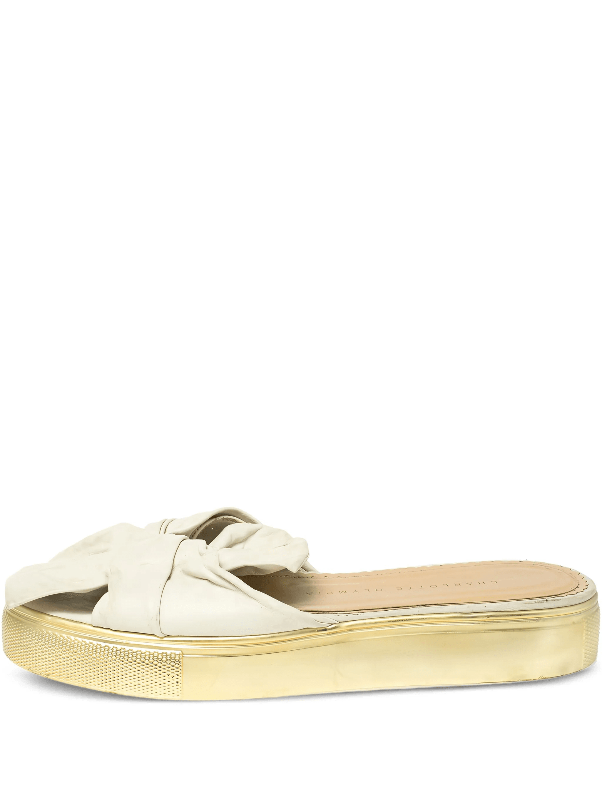 pre-owned 35mm bow-detail sandals - Image 1