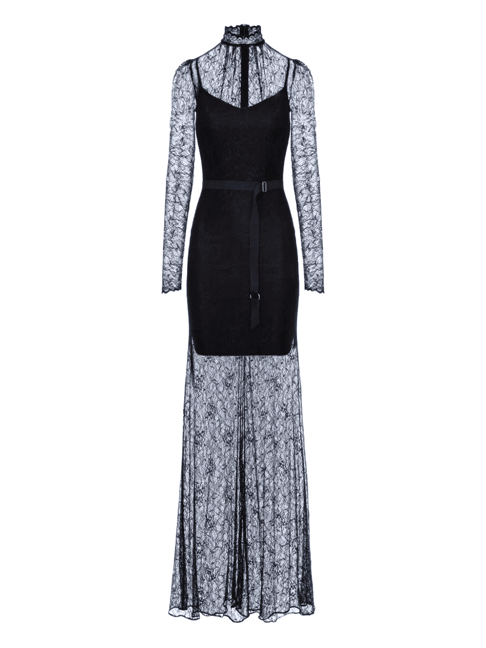 Mist lace long-sleeve maxi dress - Image 1