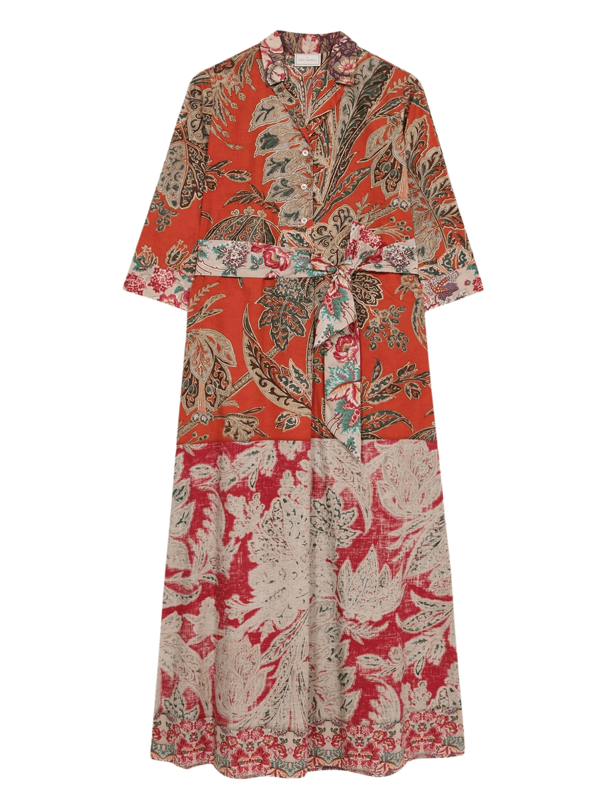 Diomedes paisley-print belted dress - Image 1