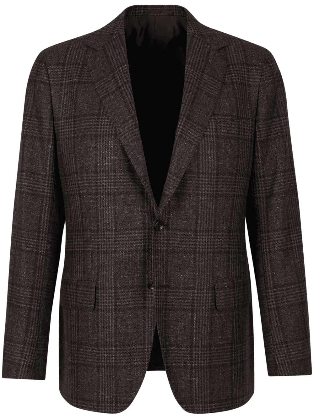 checked wool-blend blazer - Image 1