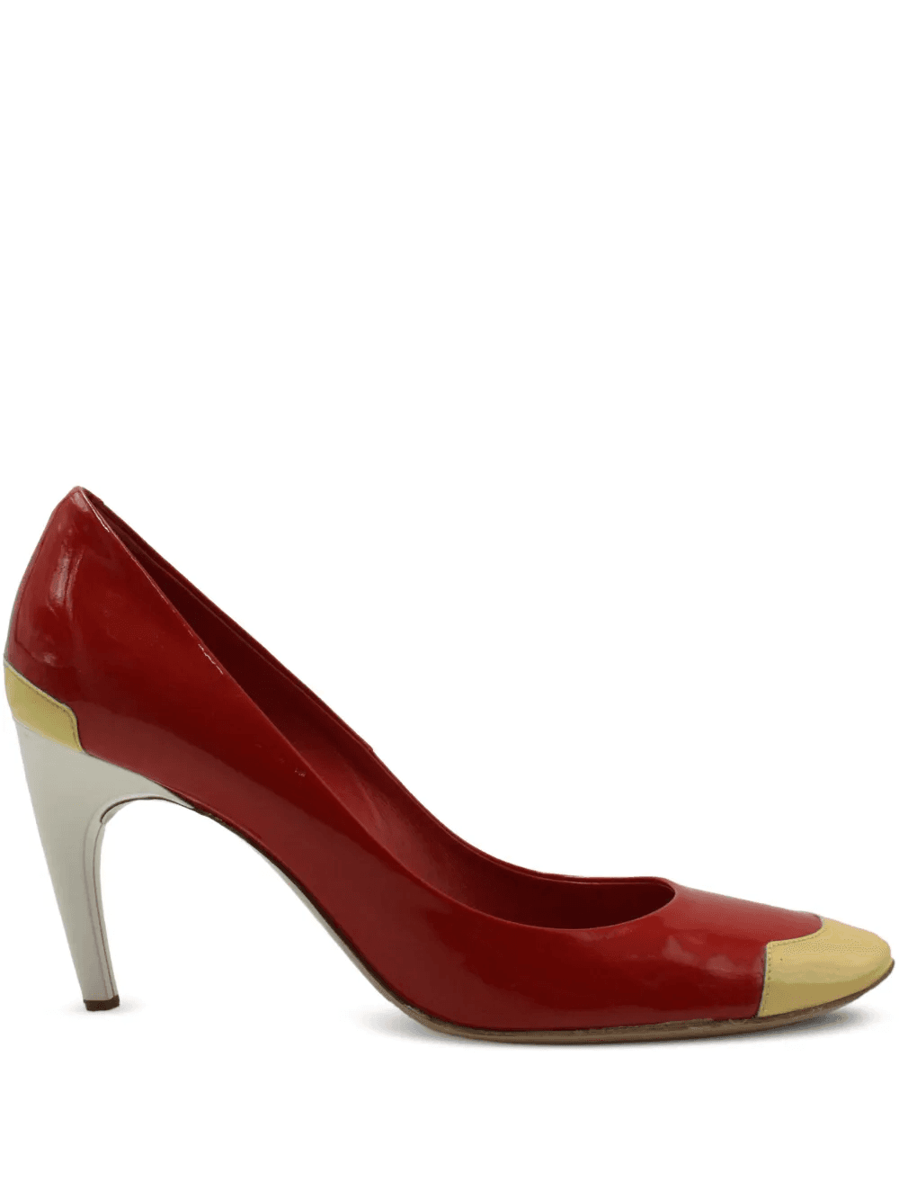 colour-block leather pumps - Image 1