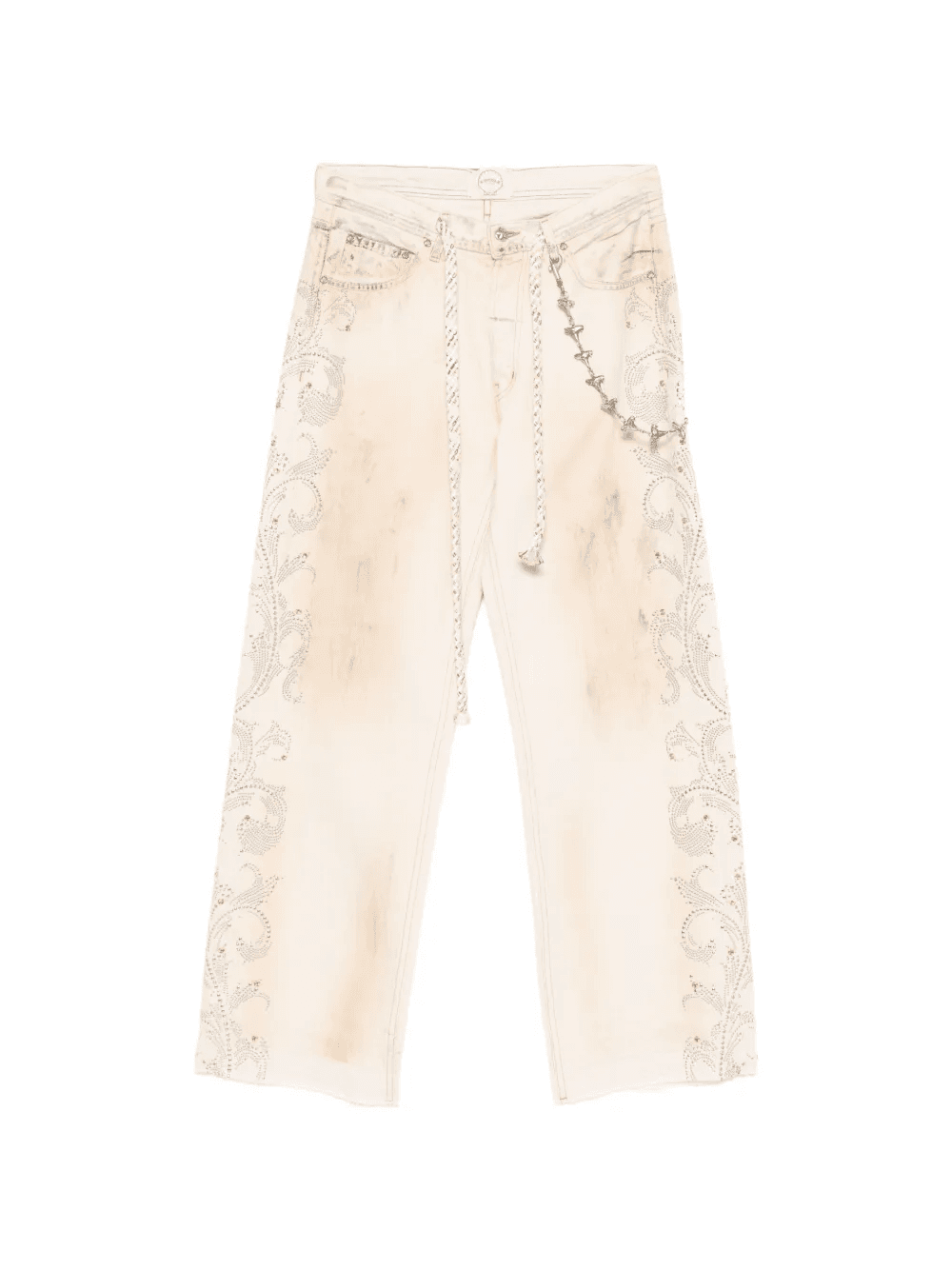crystal-embellishment jeans - Image 1
