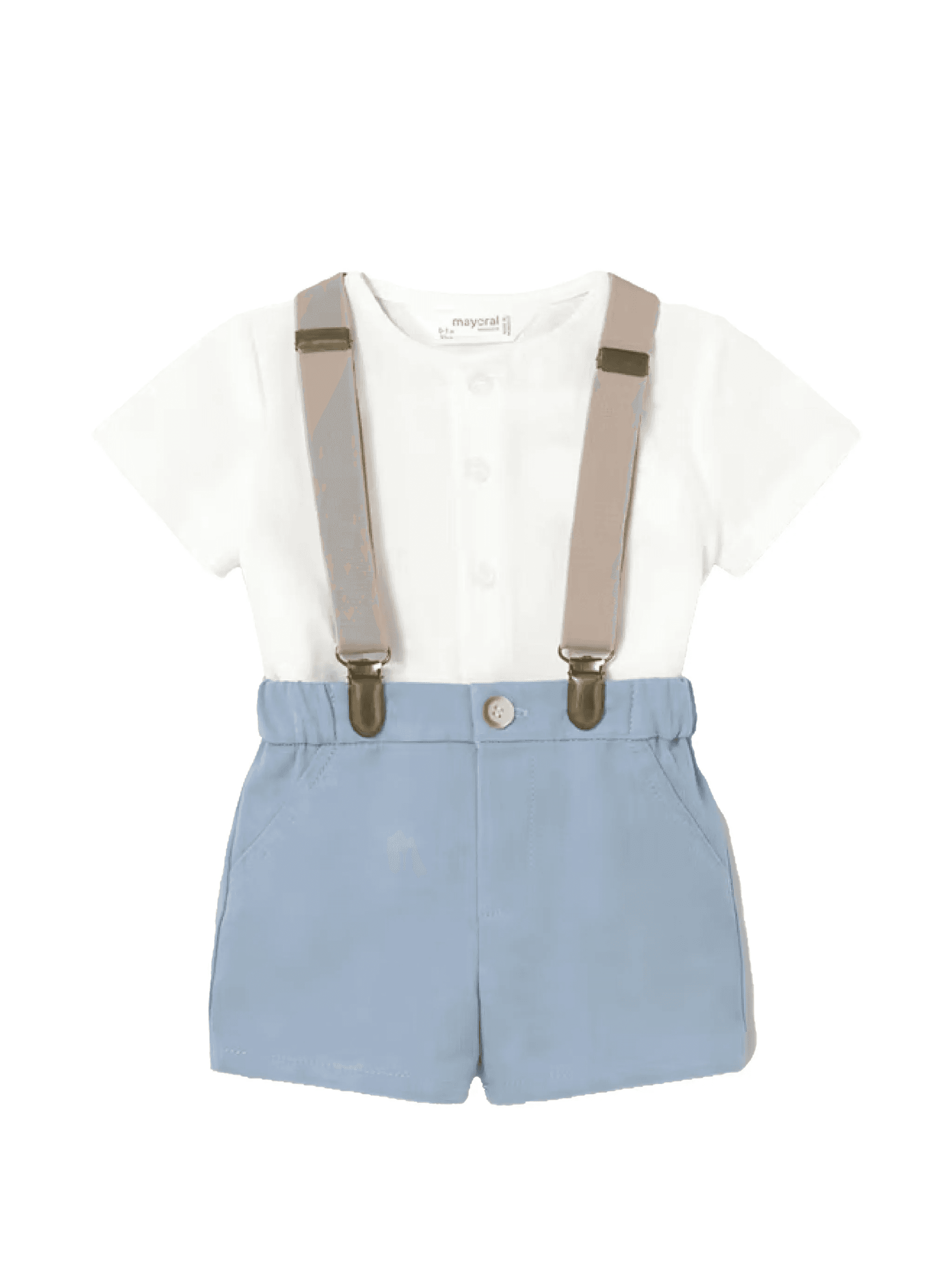 suspenders shorts set - Image 1