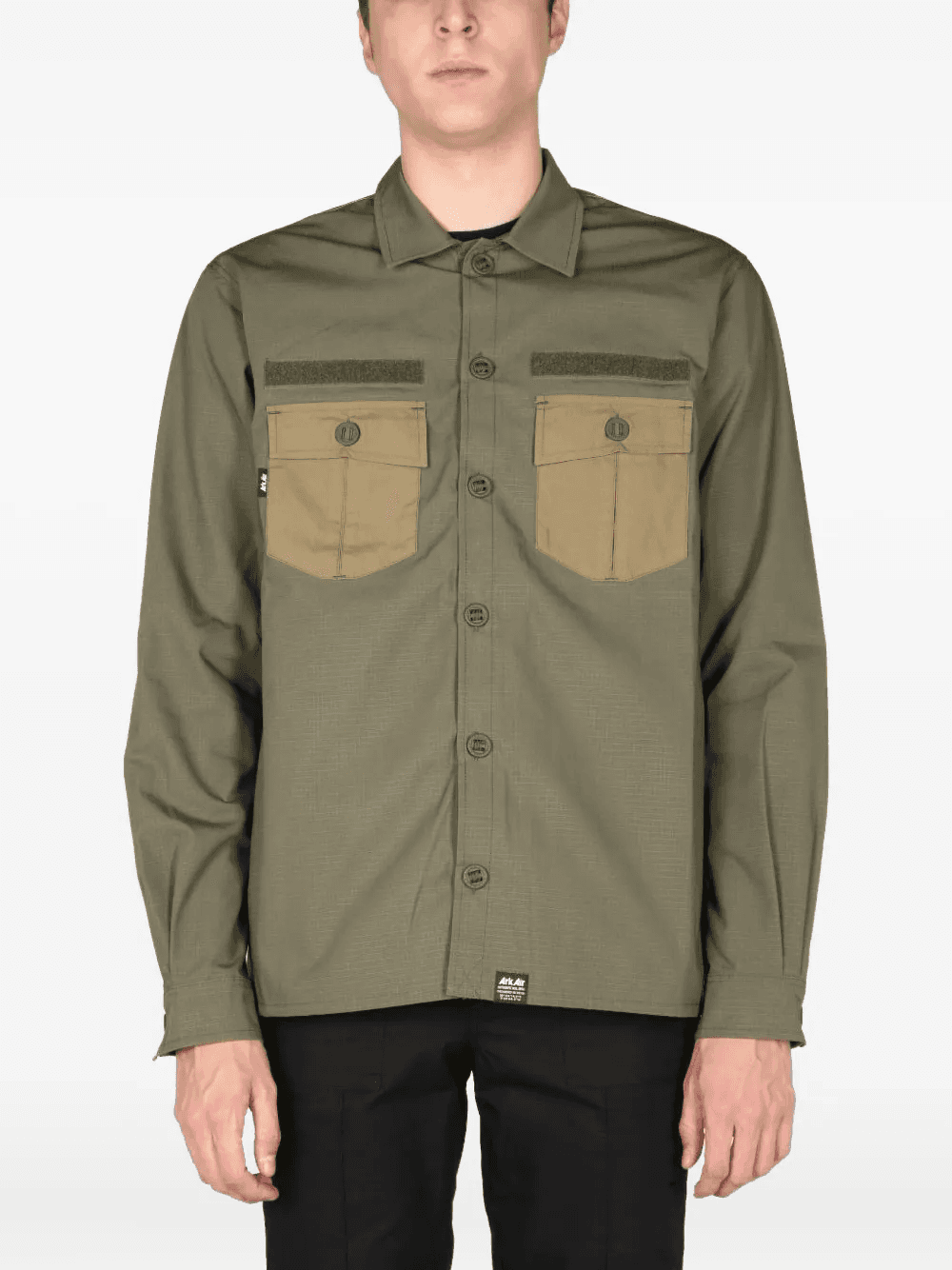 chest-pocket long-sleeve shirt - Image 1