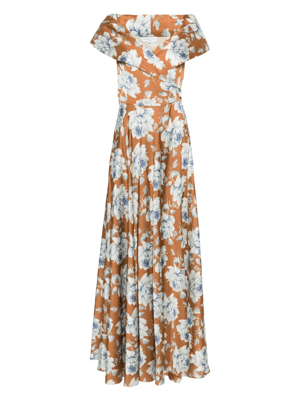 off-shoulder floral-print dress - Image 1