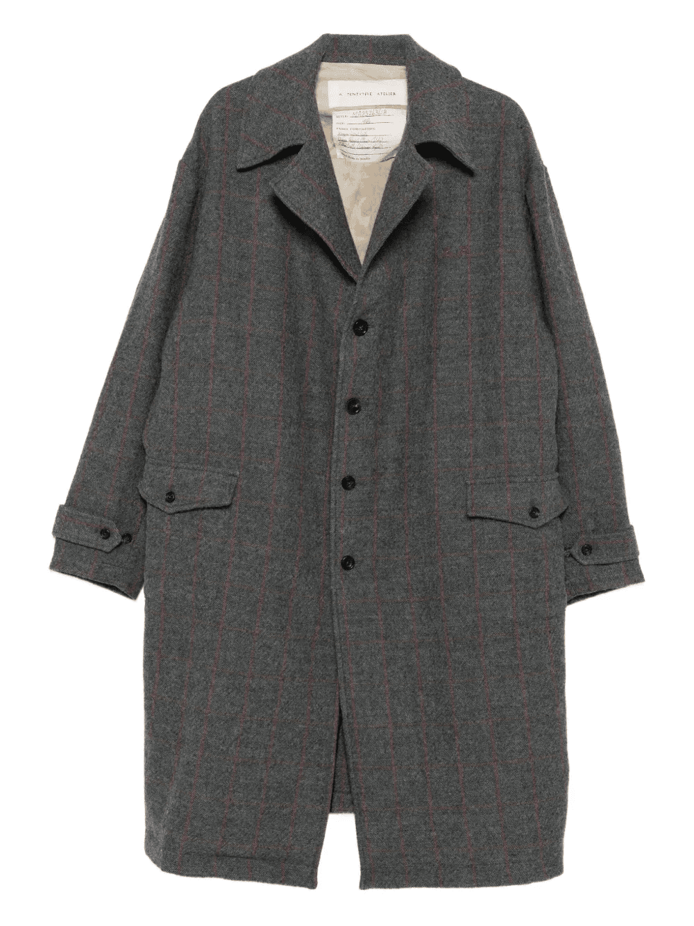 check button-up coat - Image 1