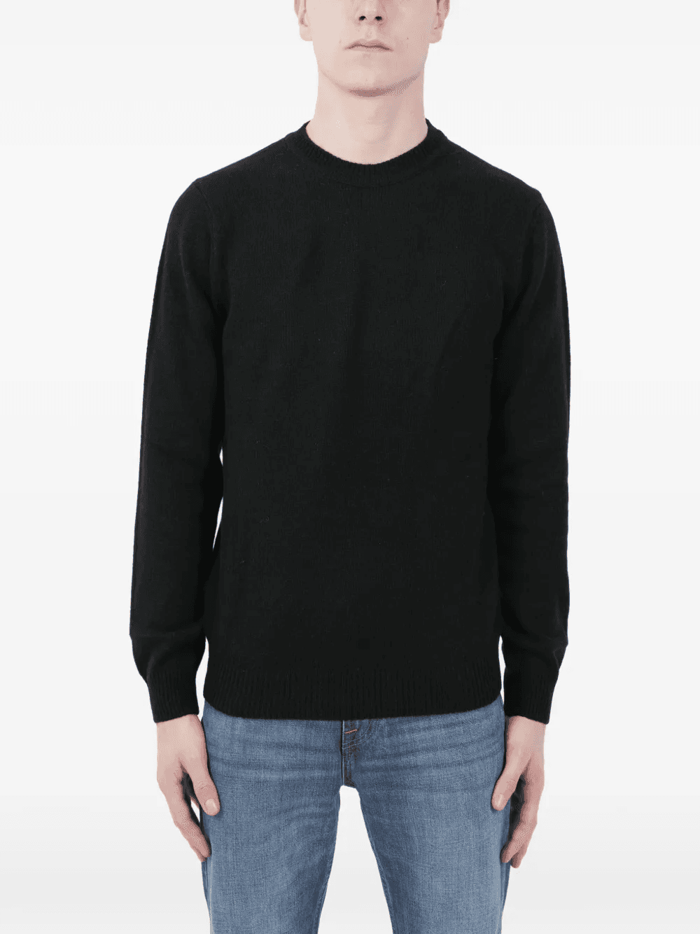 round-neck cashmere sweater - Image 1