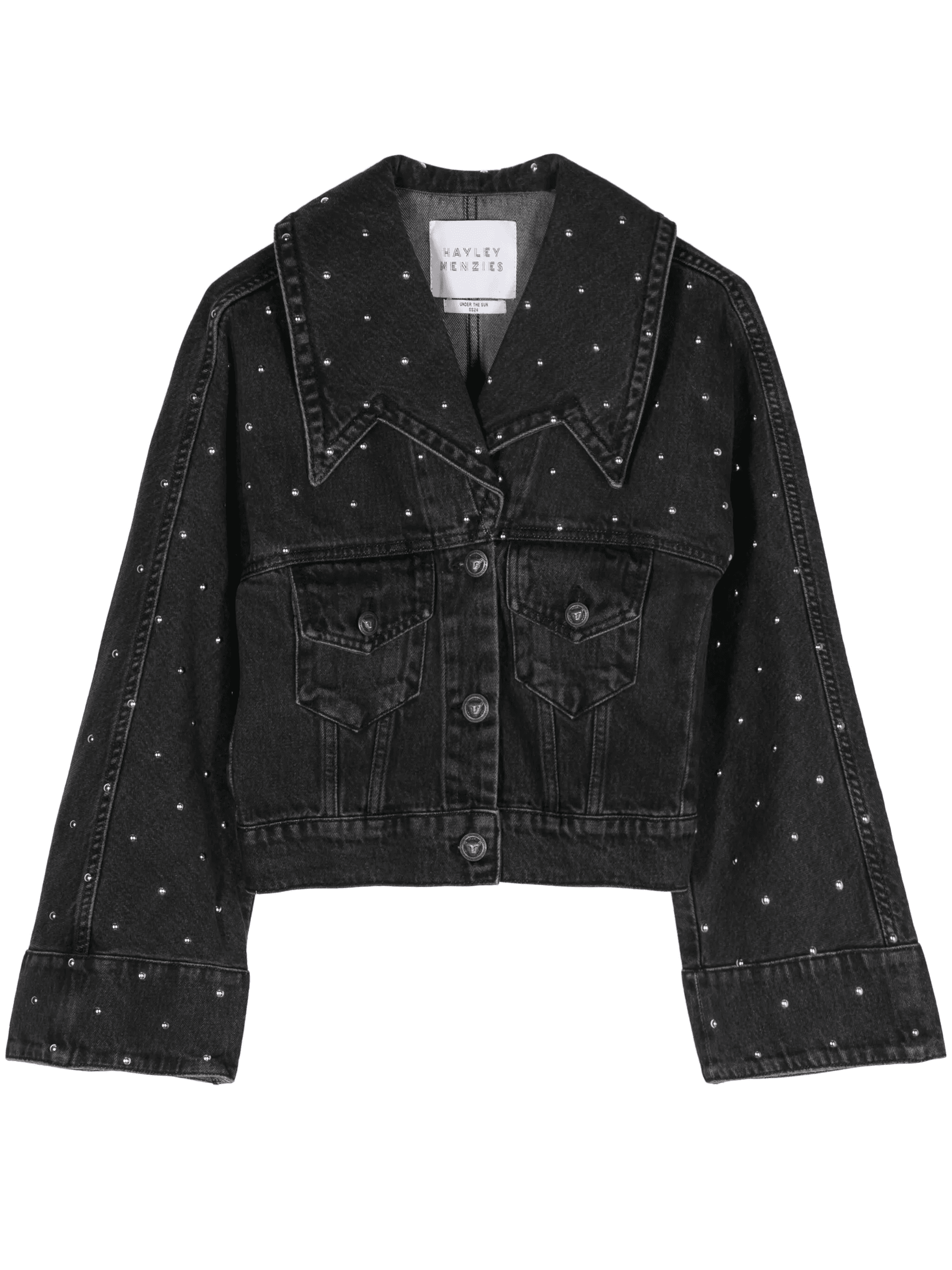 studded denim jacket - Image 1