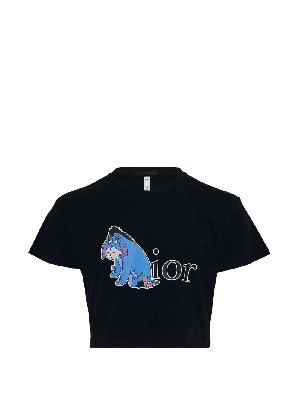 cropped printed T-shirt - Image 1