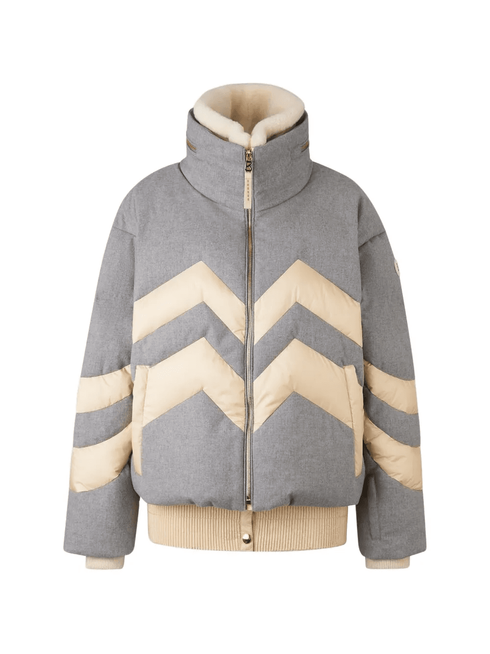 Valea chevron-pattern puffer jacket - Image 1