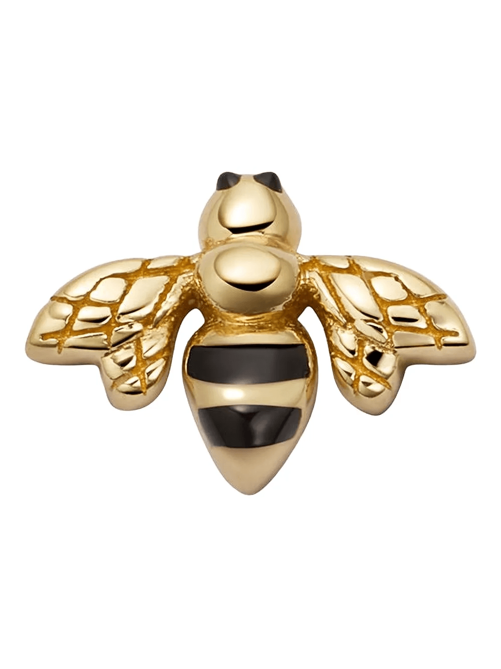 18K yellow gold Honeybee enamel charm - Image 1