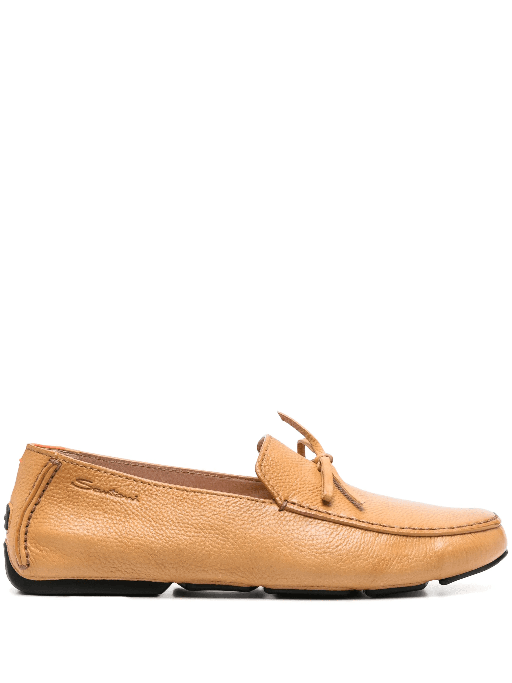 grained-leather loafers - Image 1