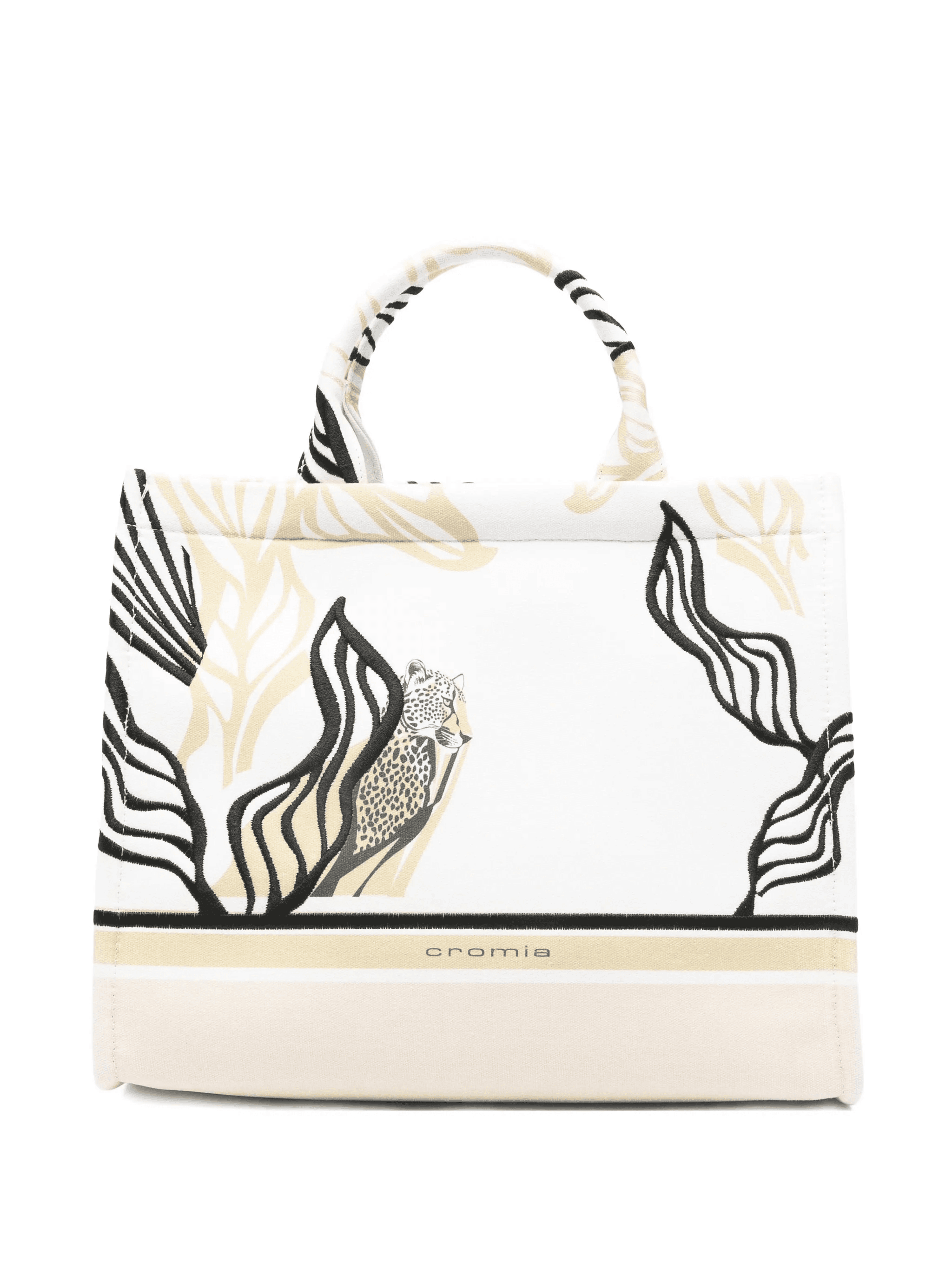 Jungle Noir animal-print tote bag - Image 1