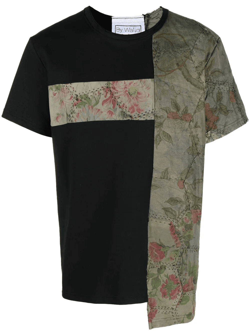 Patchy two-tone T-shirt - Image 1