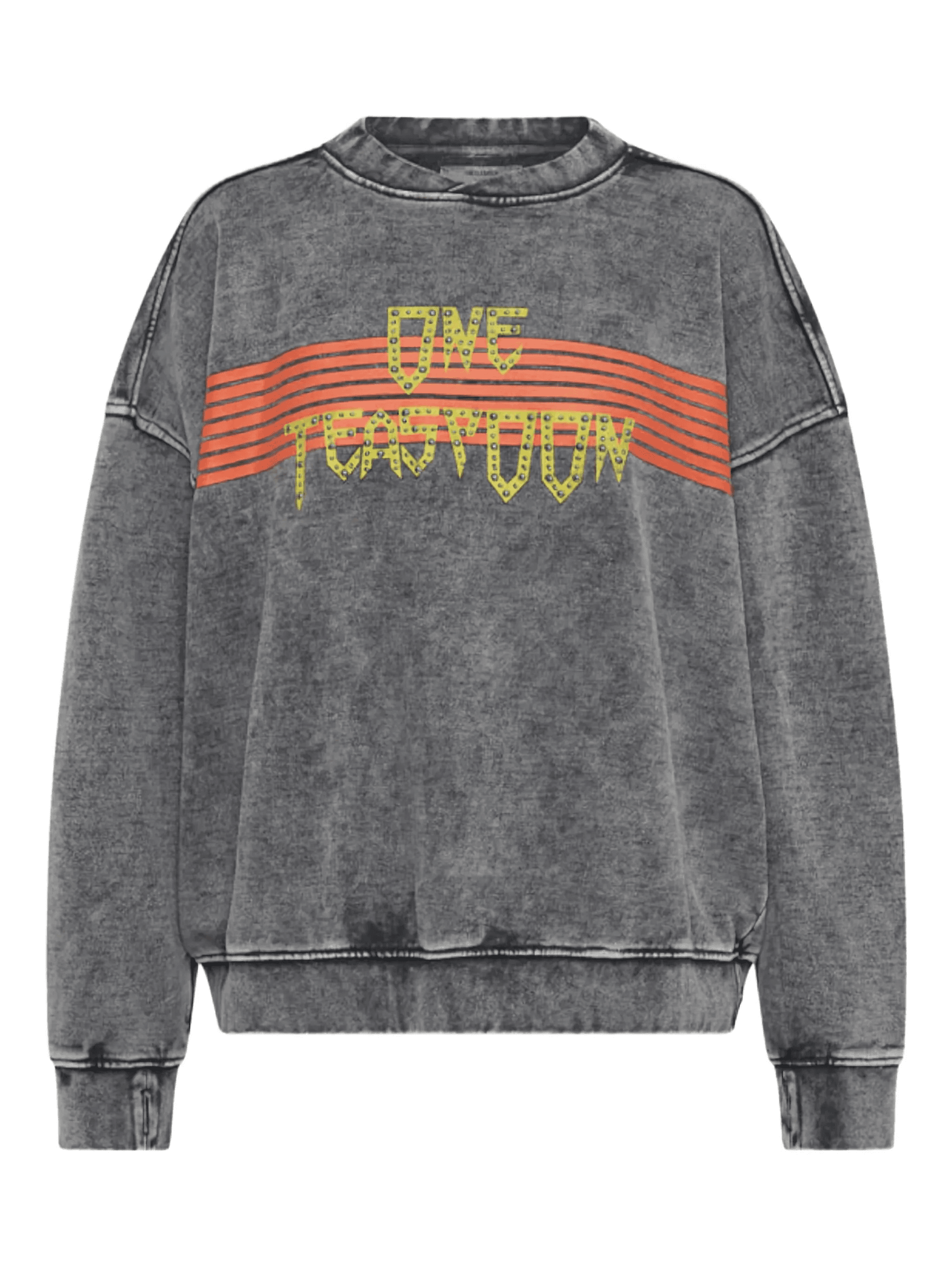 studded-logo sweatshirt - Image 1