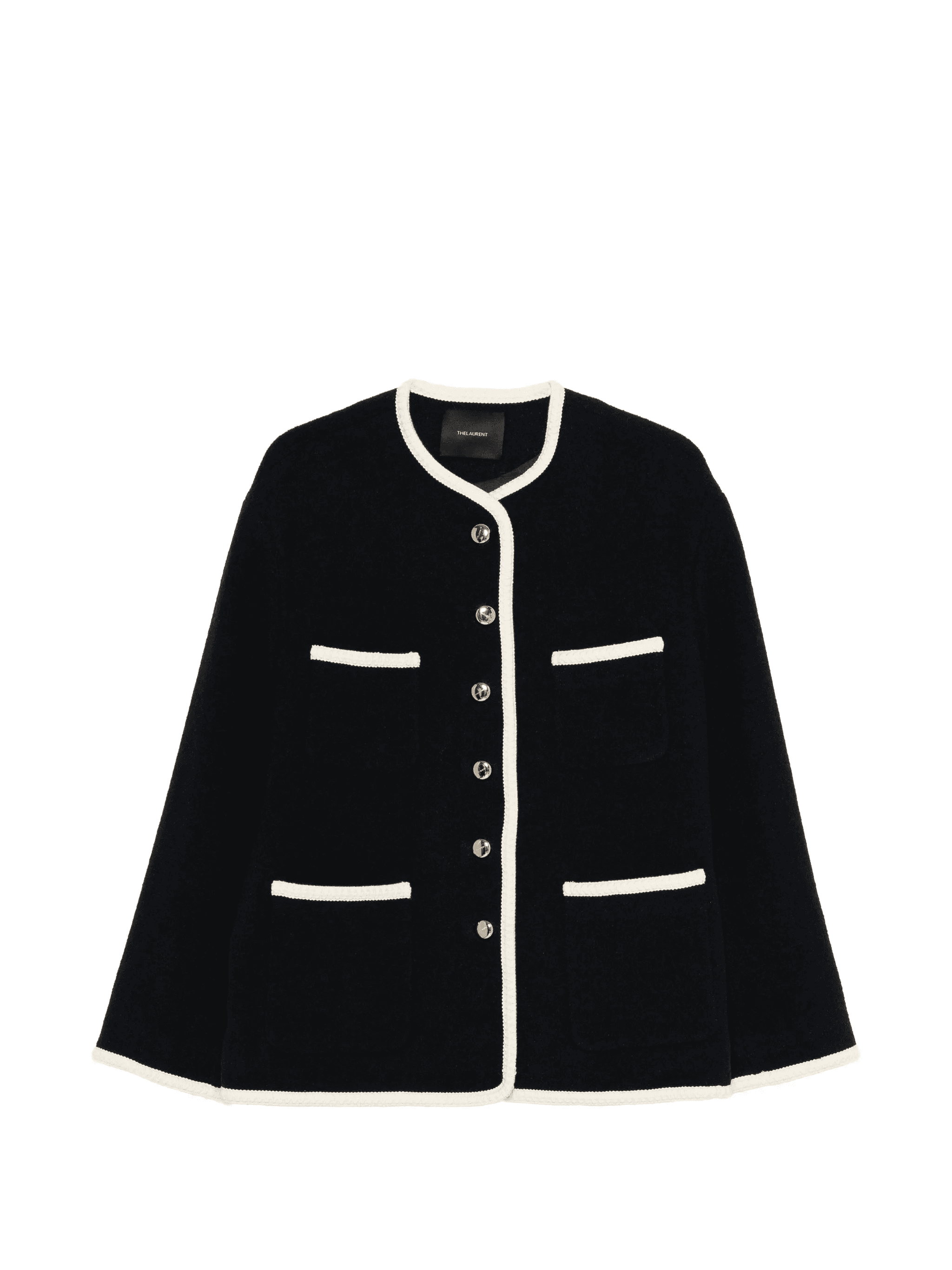 button-up tweed jacket - Image 1