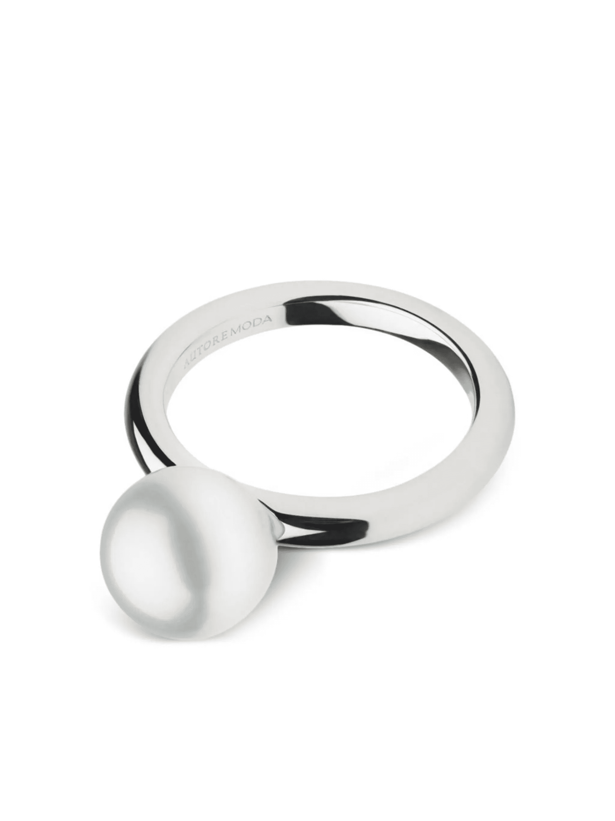 10kt white gold Gigi pearl ring - Image 1