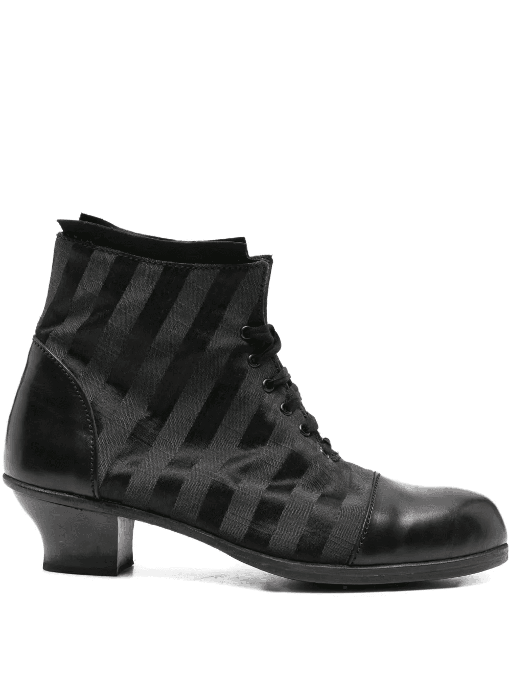 45mm striped lace-up boots - Image 1