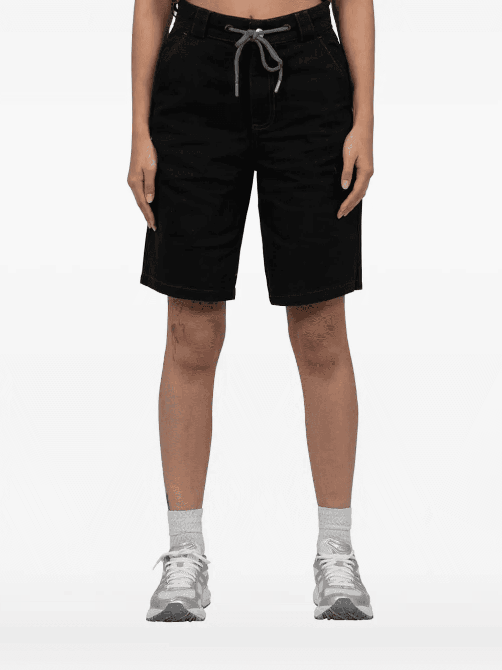 embroidered drawstring shorts - Image 1