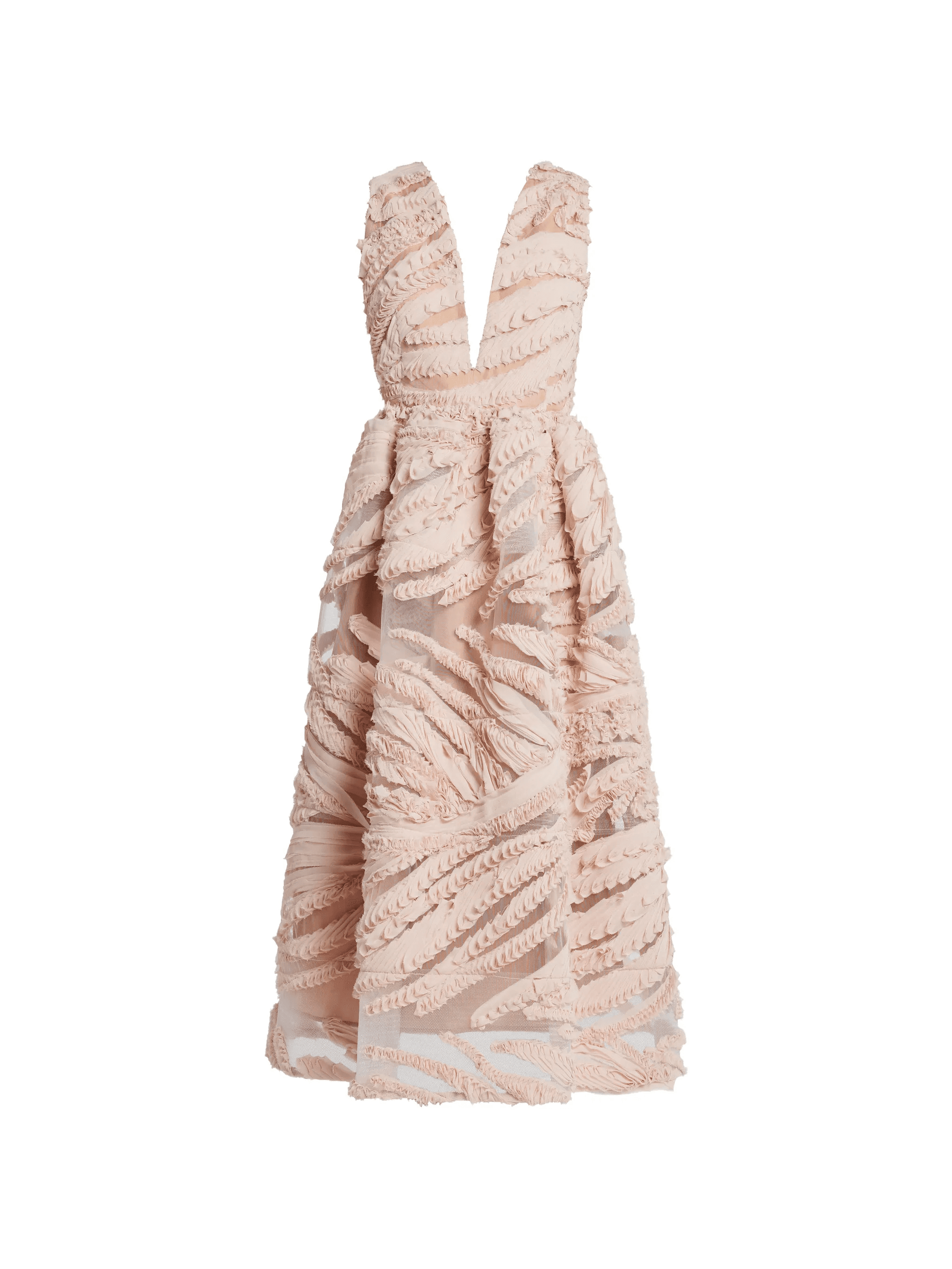 ruffled V-neck dress - Image 1