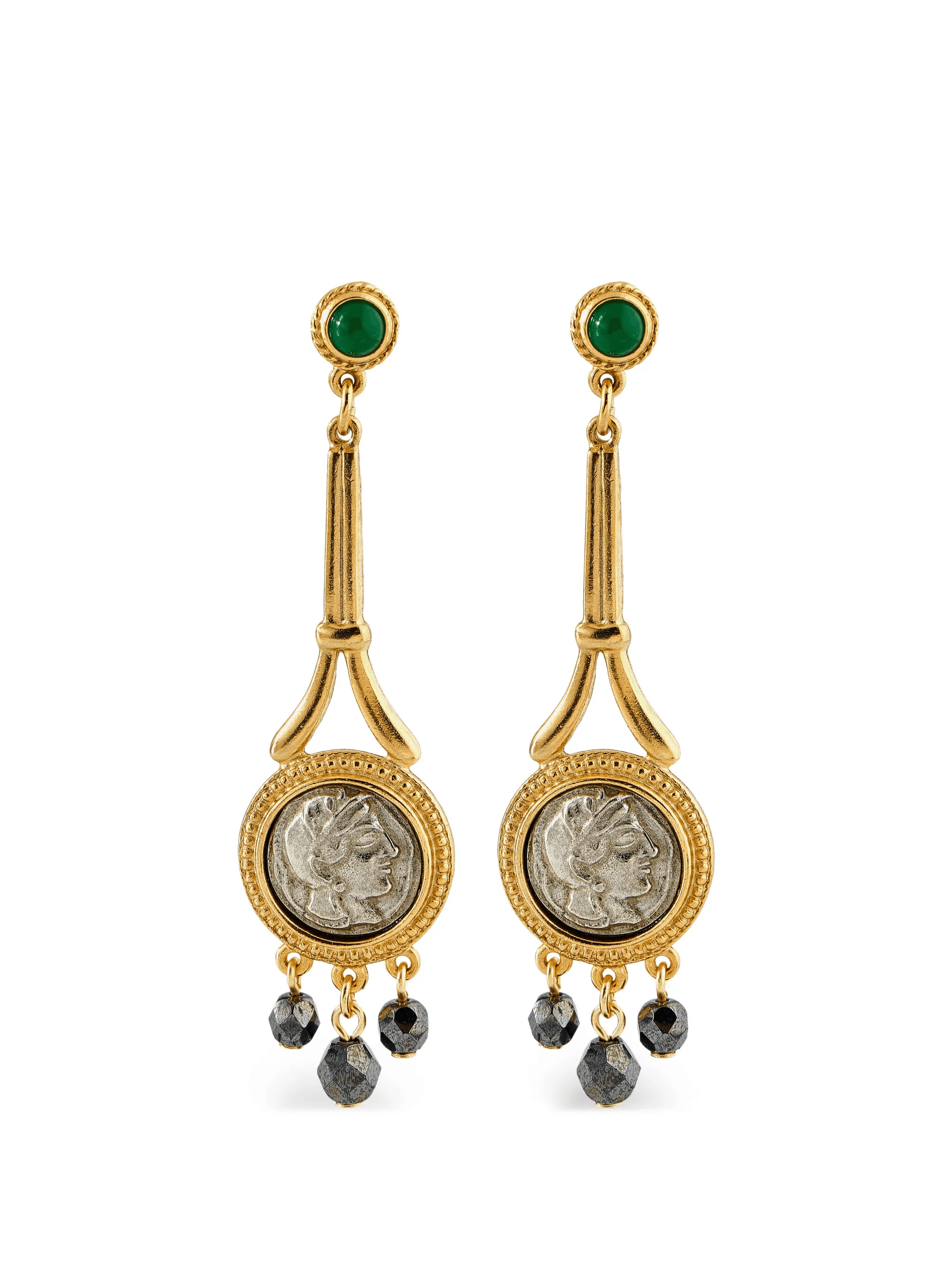 embellished drop earrings - Image 1