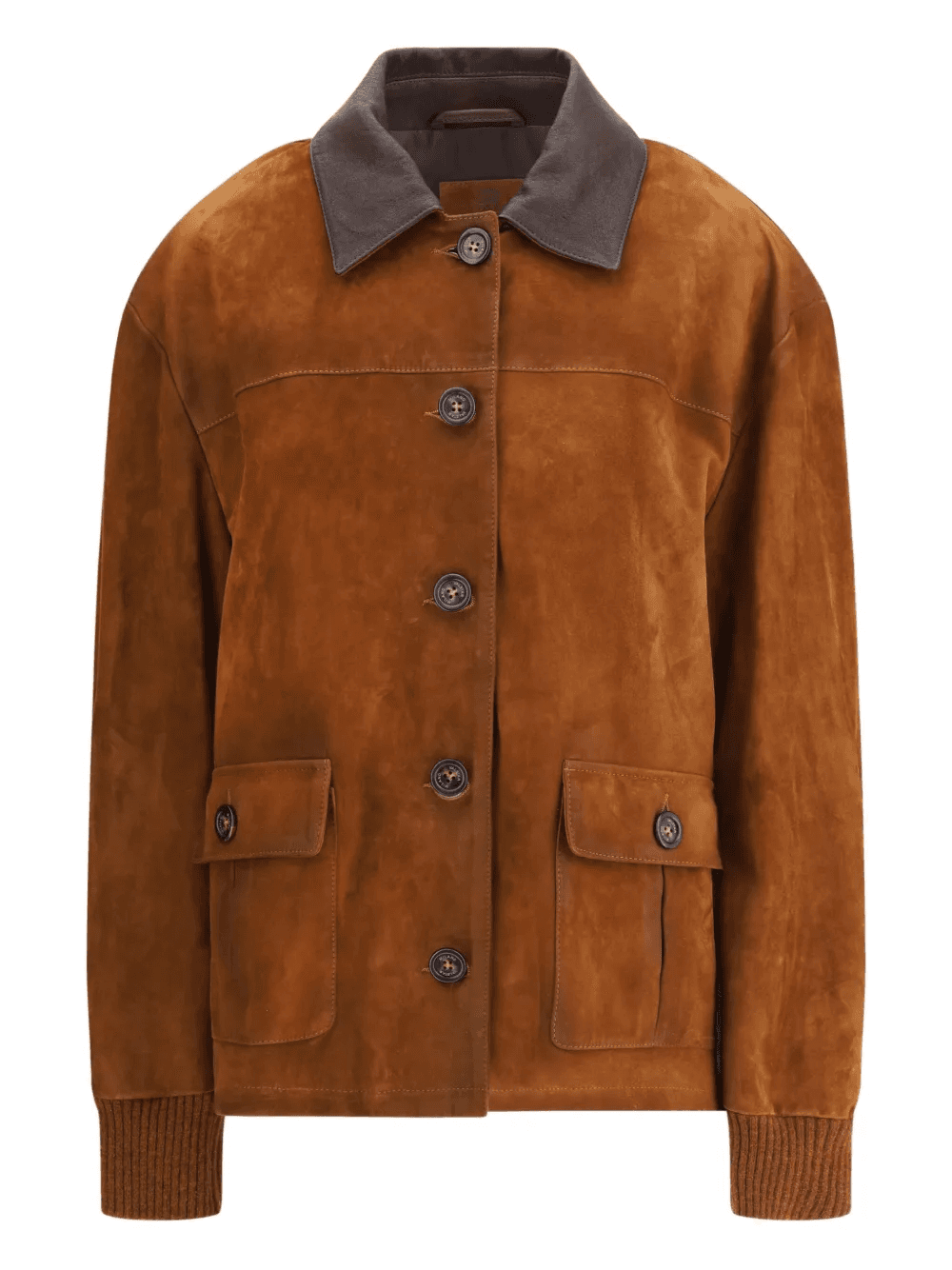 suede buttoned jacket - Image 1