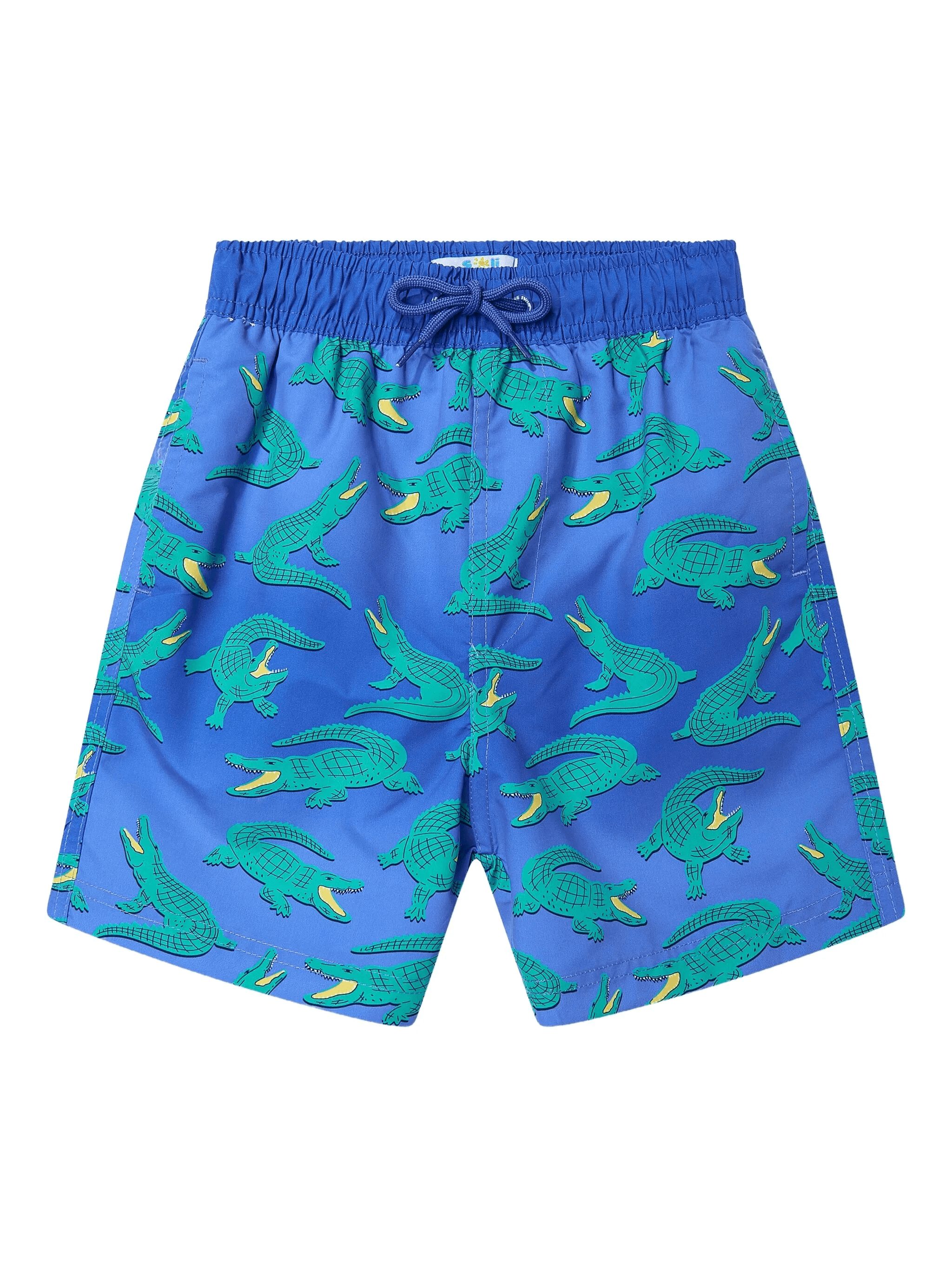 crocodile-print swim shorts - Image 1
