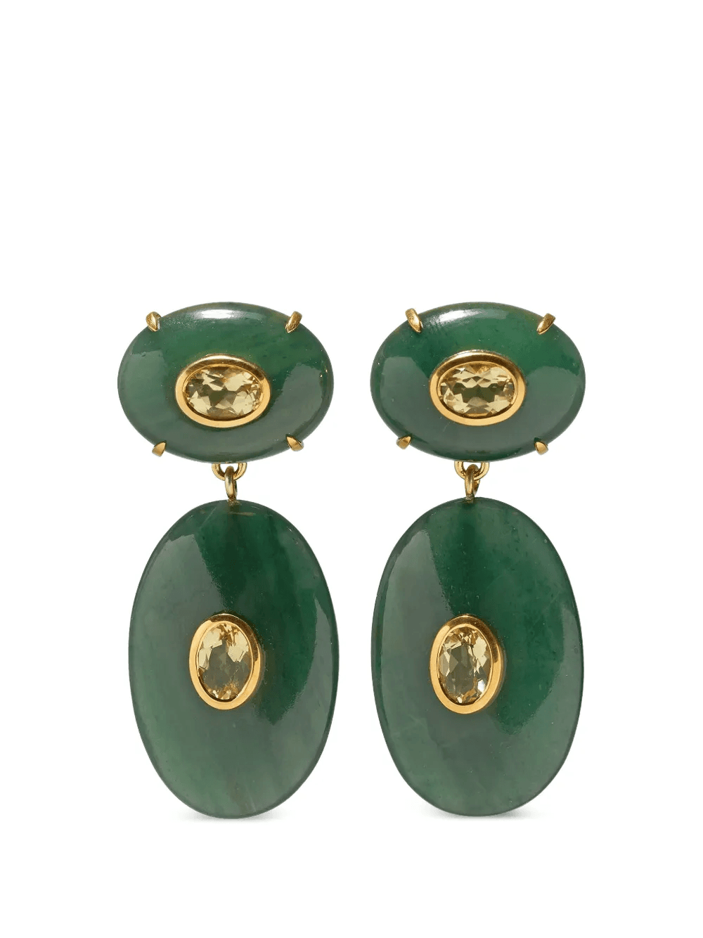 jade drop earrings - Image 1