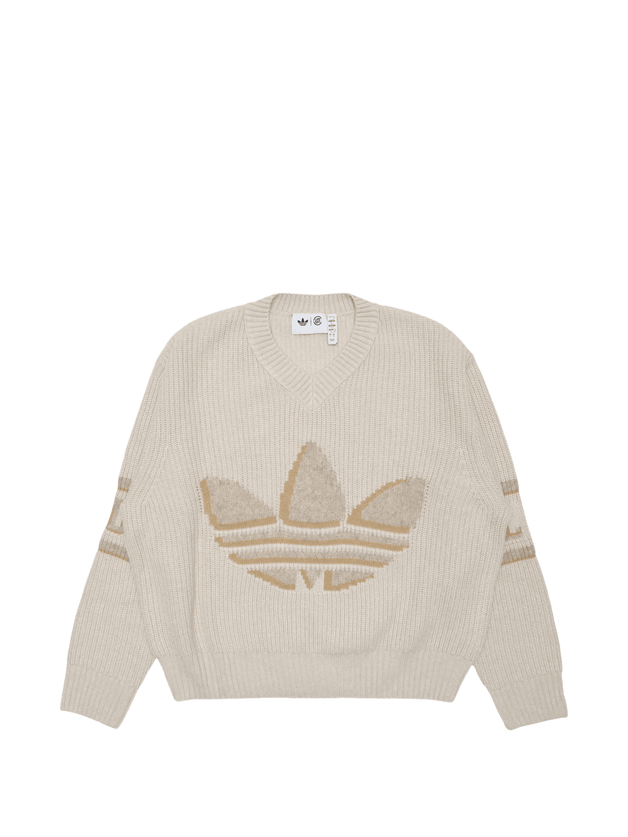 x CLOT by Edison Chen V-neck logo knitwear - Image 1