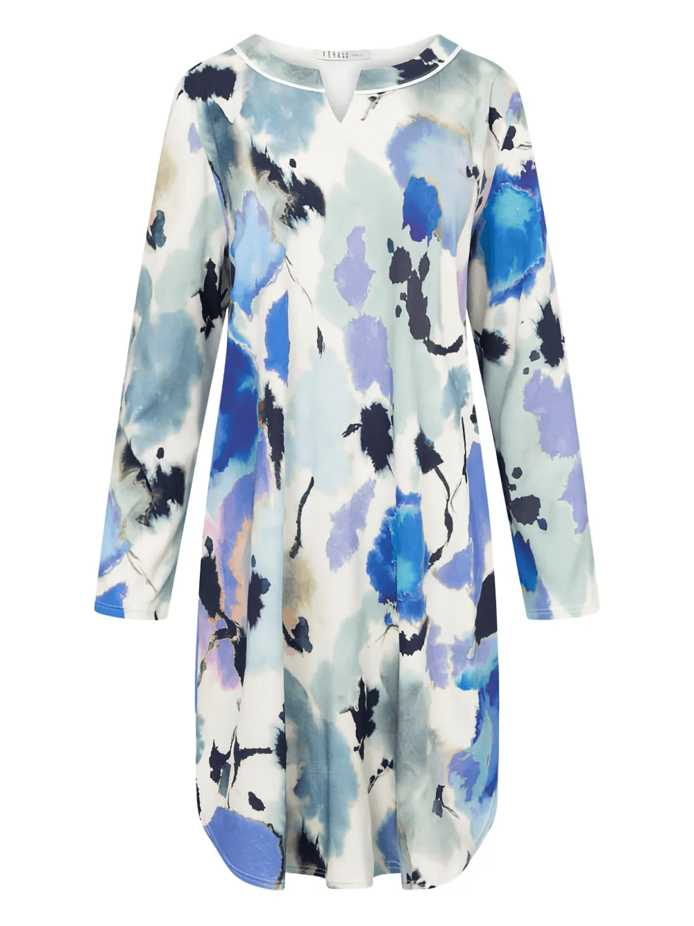 round neck floral nightdress - Image 1