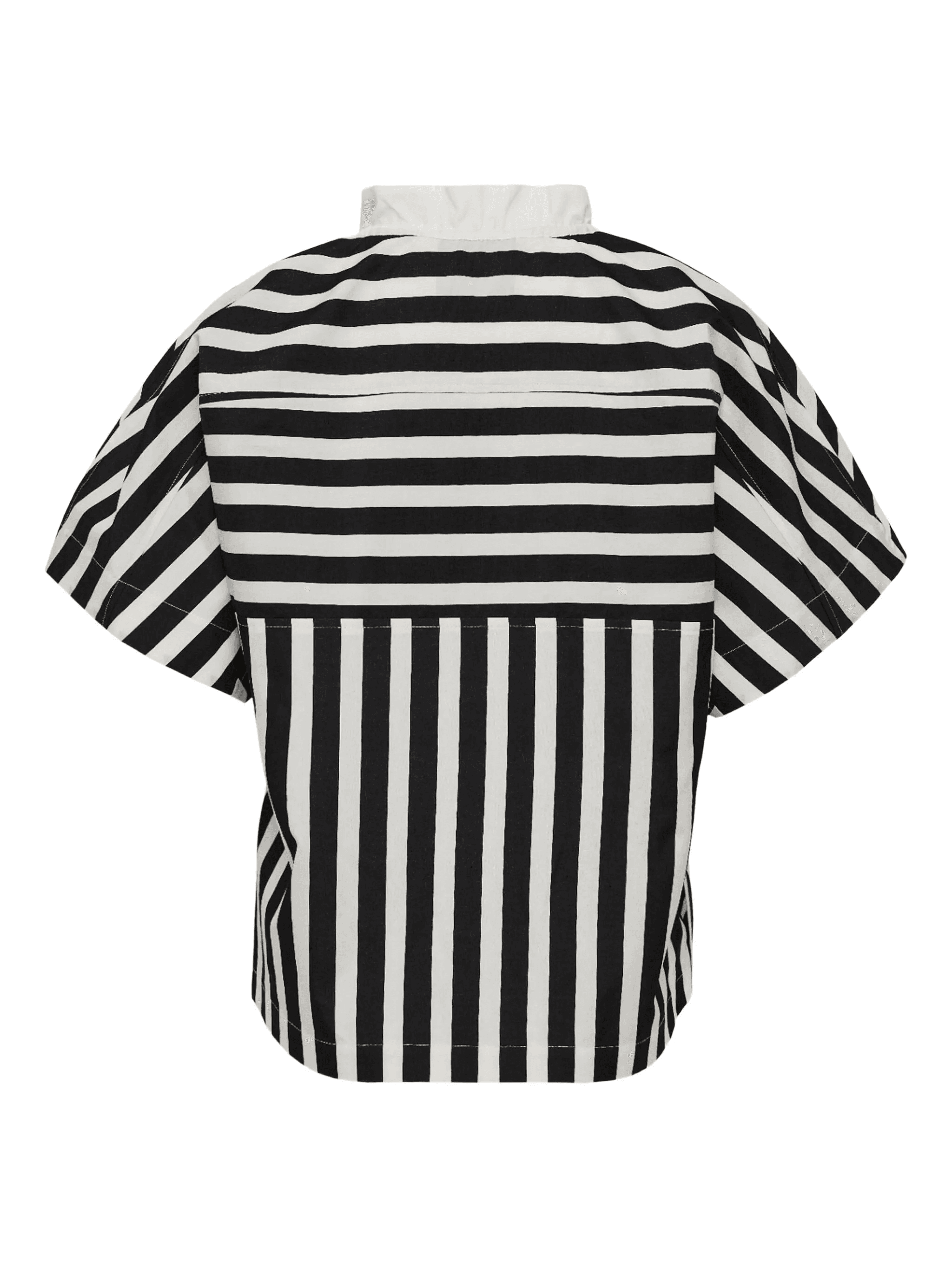 striped frill-neck top — Image 2