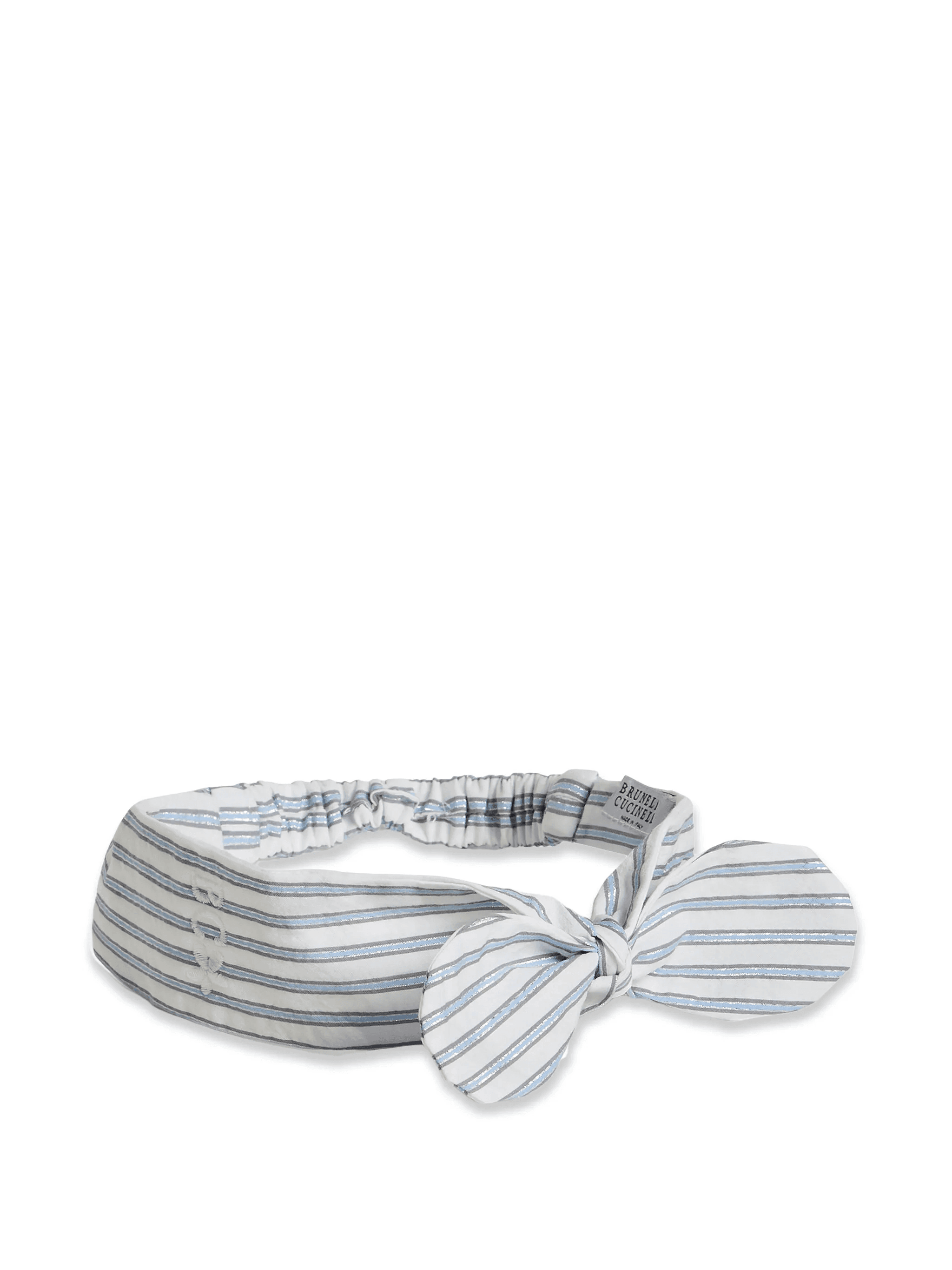 sparkling striped cotton Baby Bernie headband - Image 1