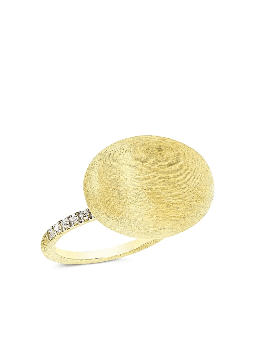 18K yellow gold Elite Boule diamond ring - Image 1