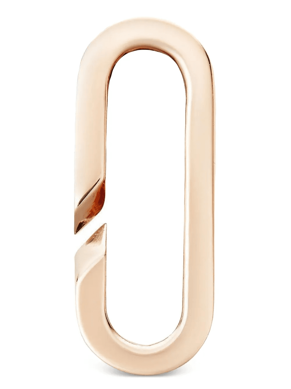 18kt yellow gold Paperclip pendant necklace - Image 1