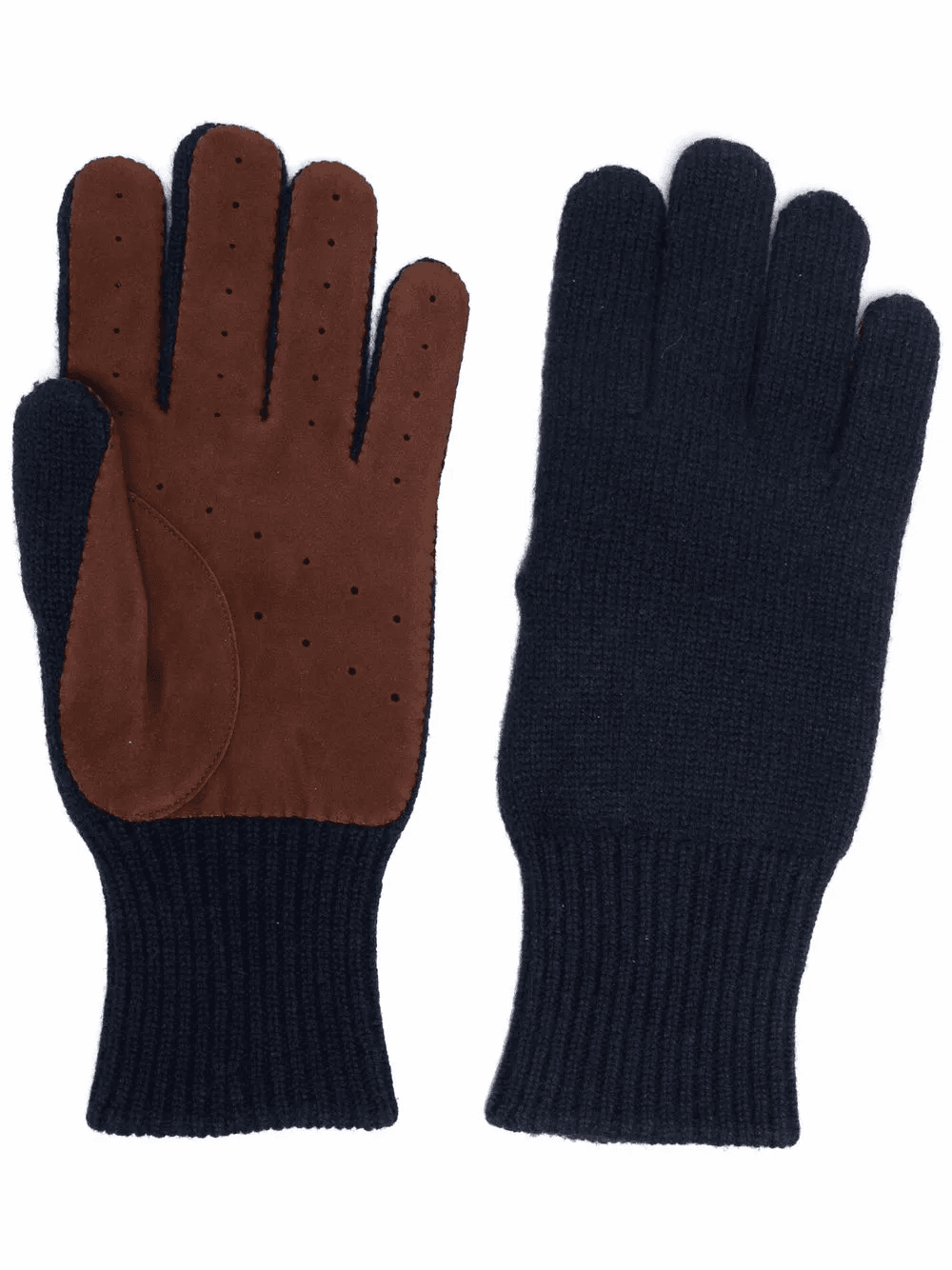 perforated cashmere gloves - Image 1