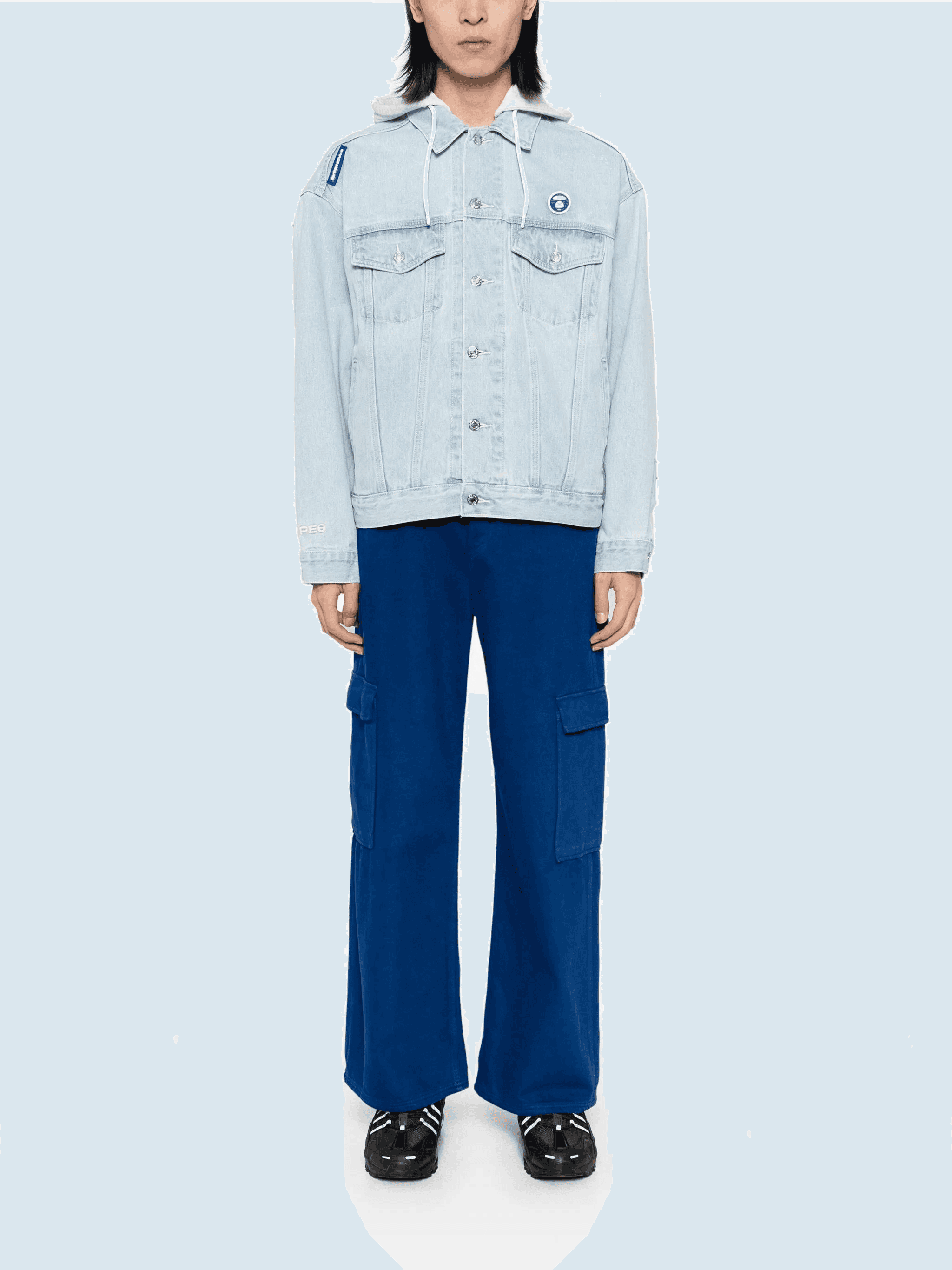 logo-patch hooded jacket — Image 4