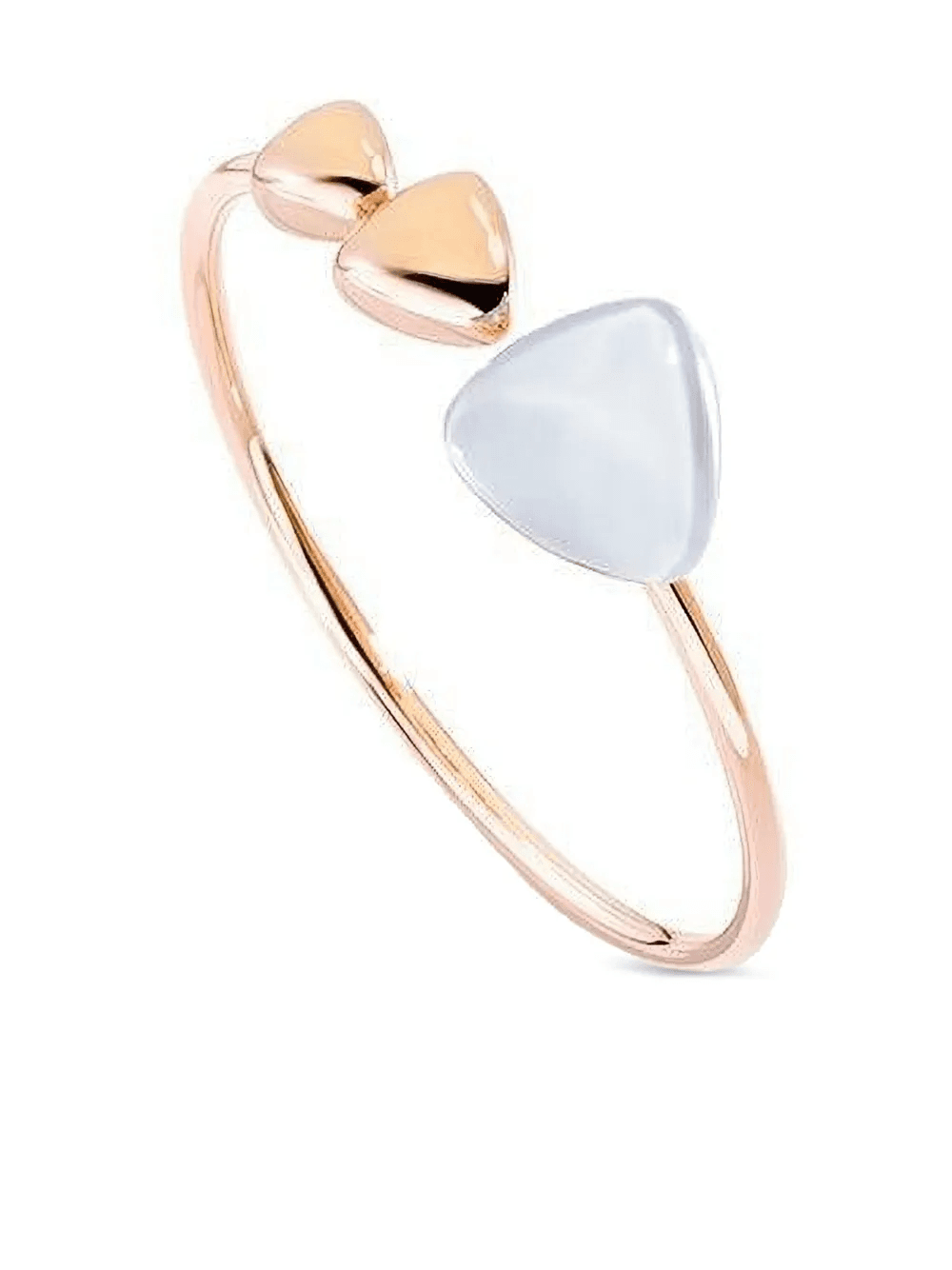 18K rose gold Rock Crystal mother of pearl bracelet - Image 1