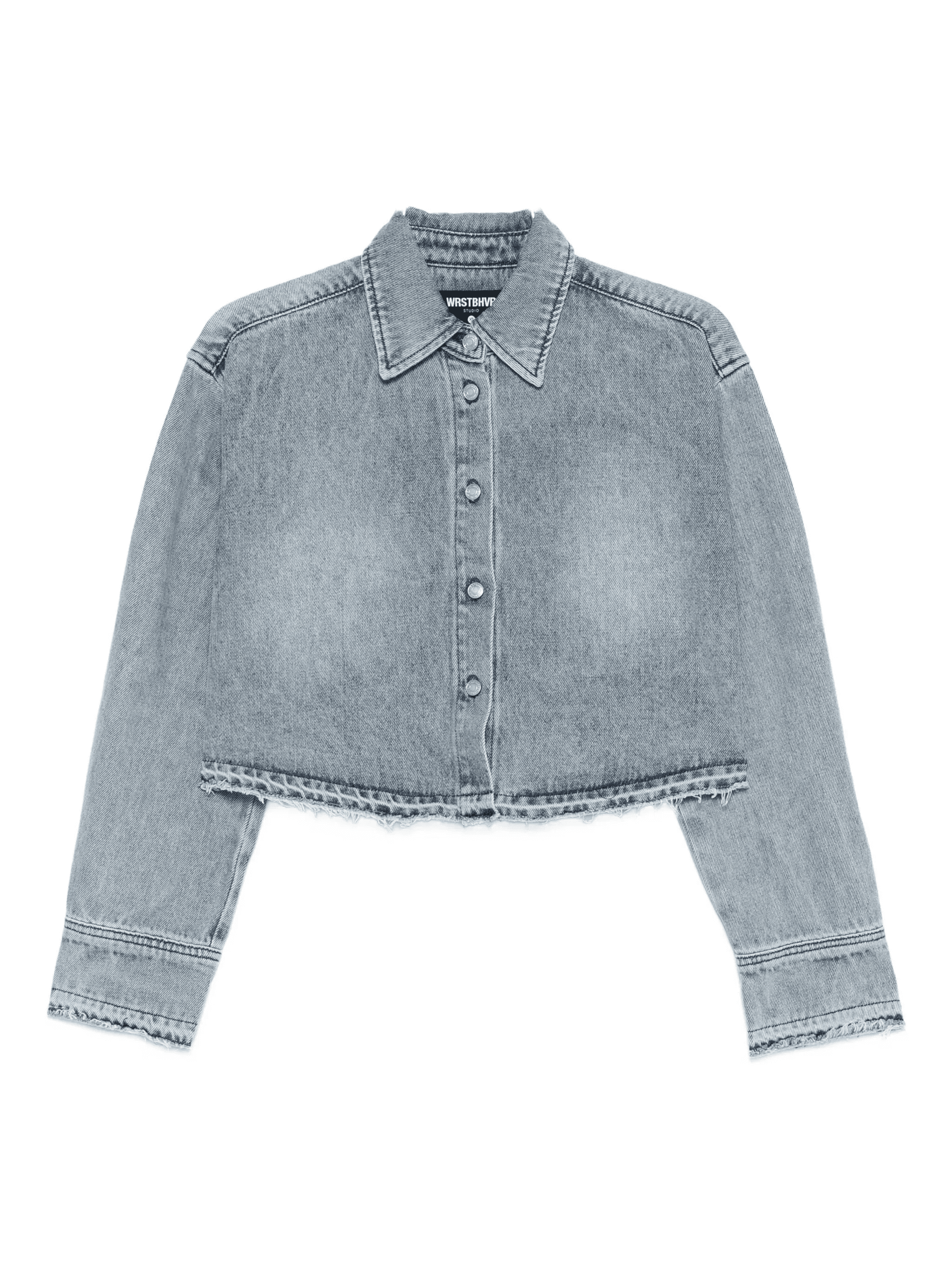 Jella frayed-hem shirt - Image 1