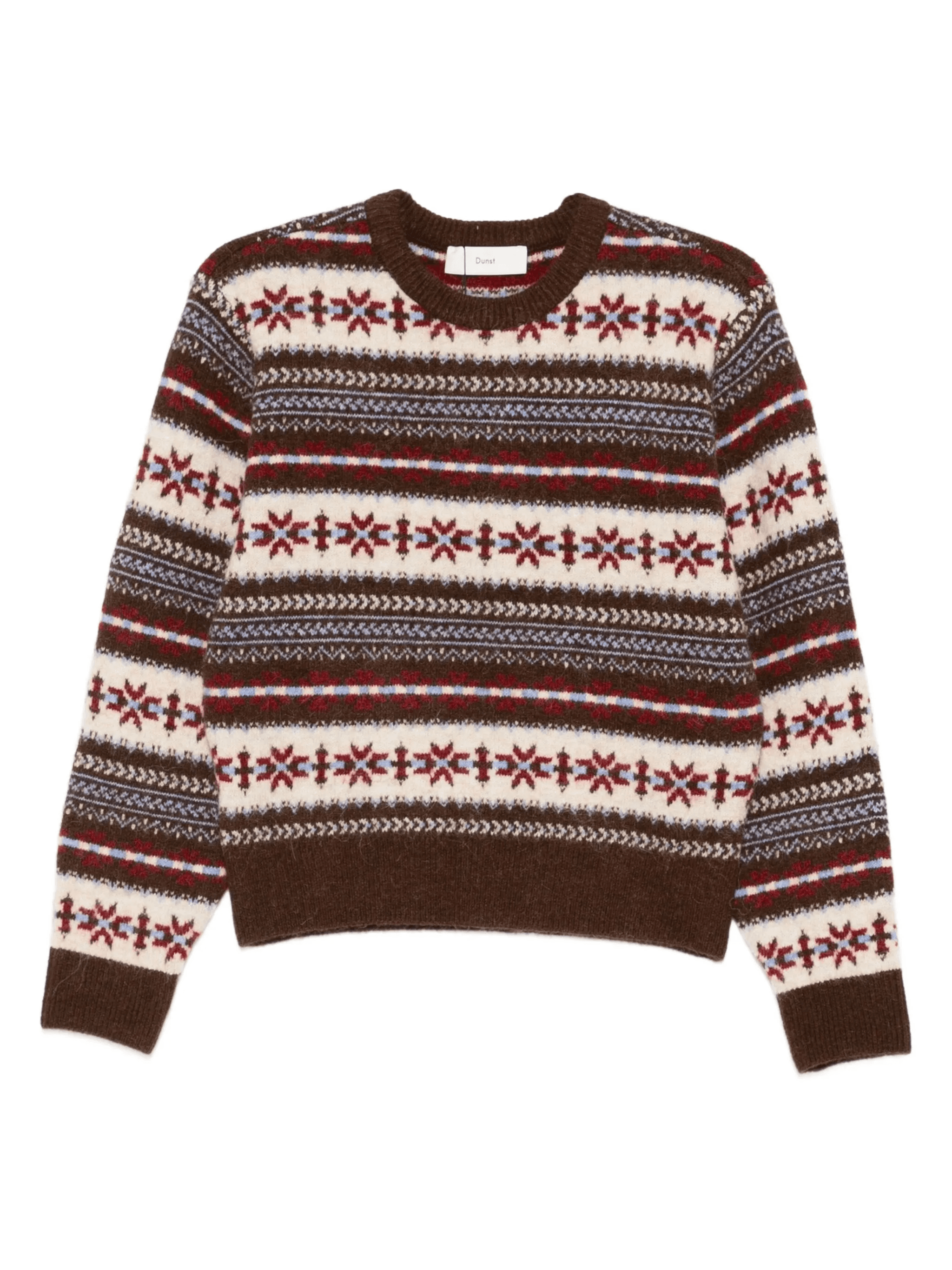 fairisle-pattern crew-neck sweater - Image 1