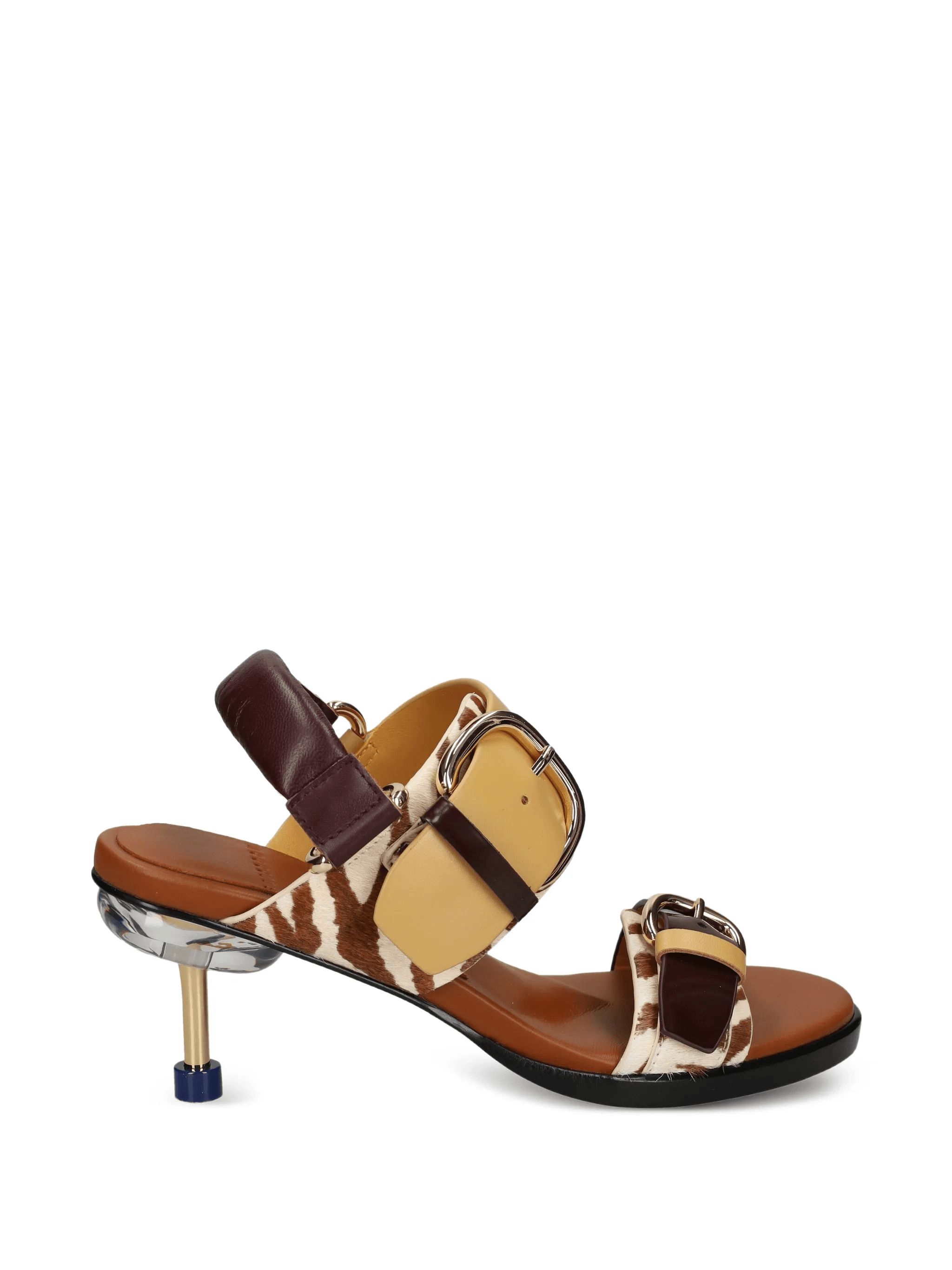 Osha Line Mid buckled zebra-print sandals - Image 1