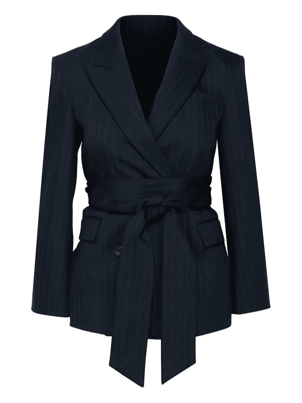 Delancey pinstripe tie-fastening blazer - Image 1